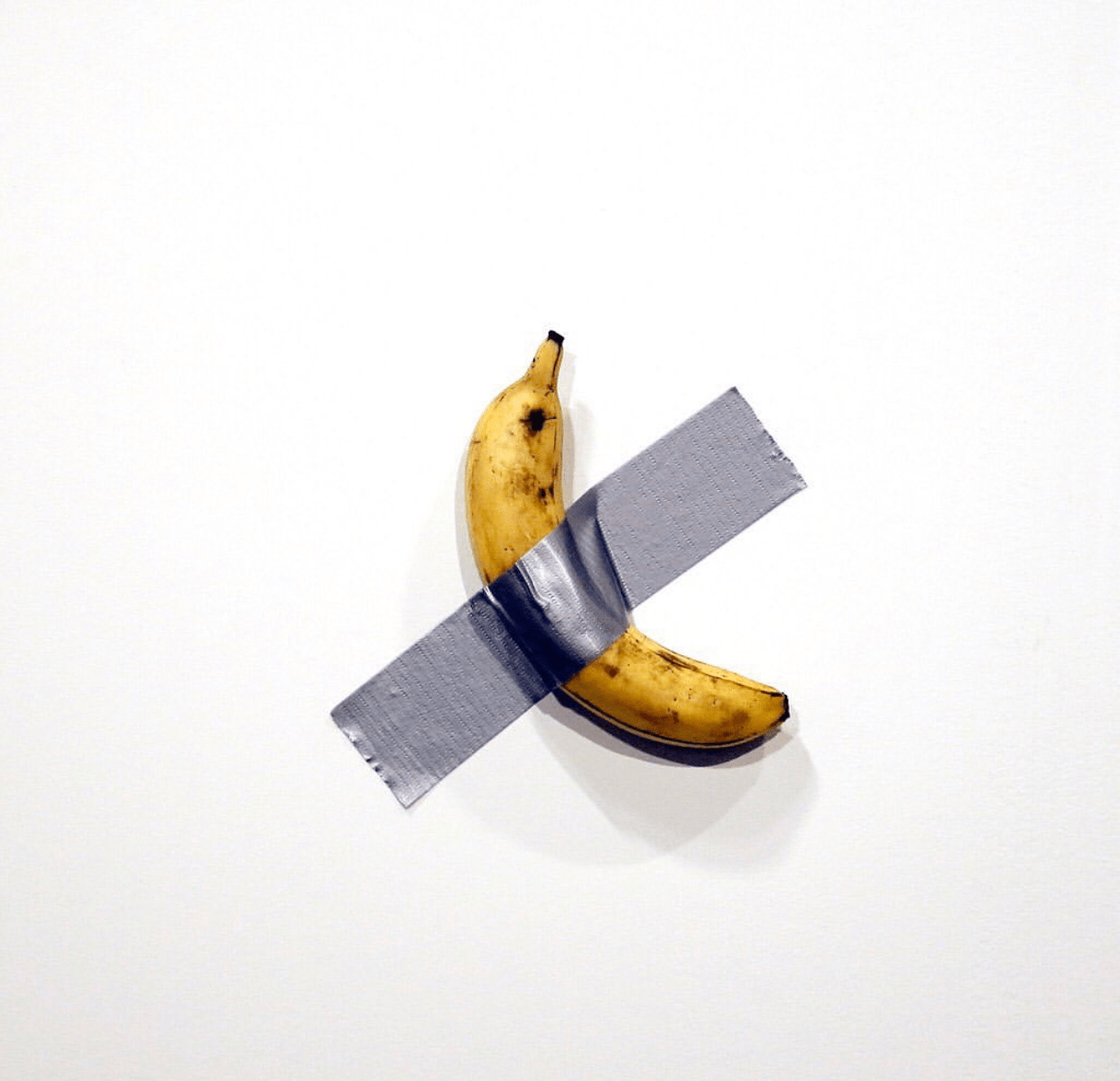 A banana duct tape to the wall was sold for 121,000 to an event at Art