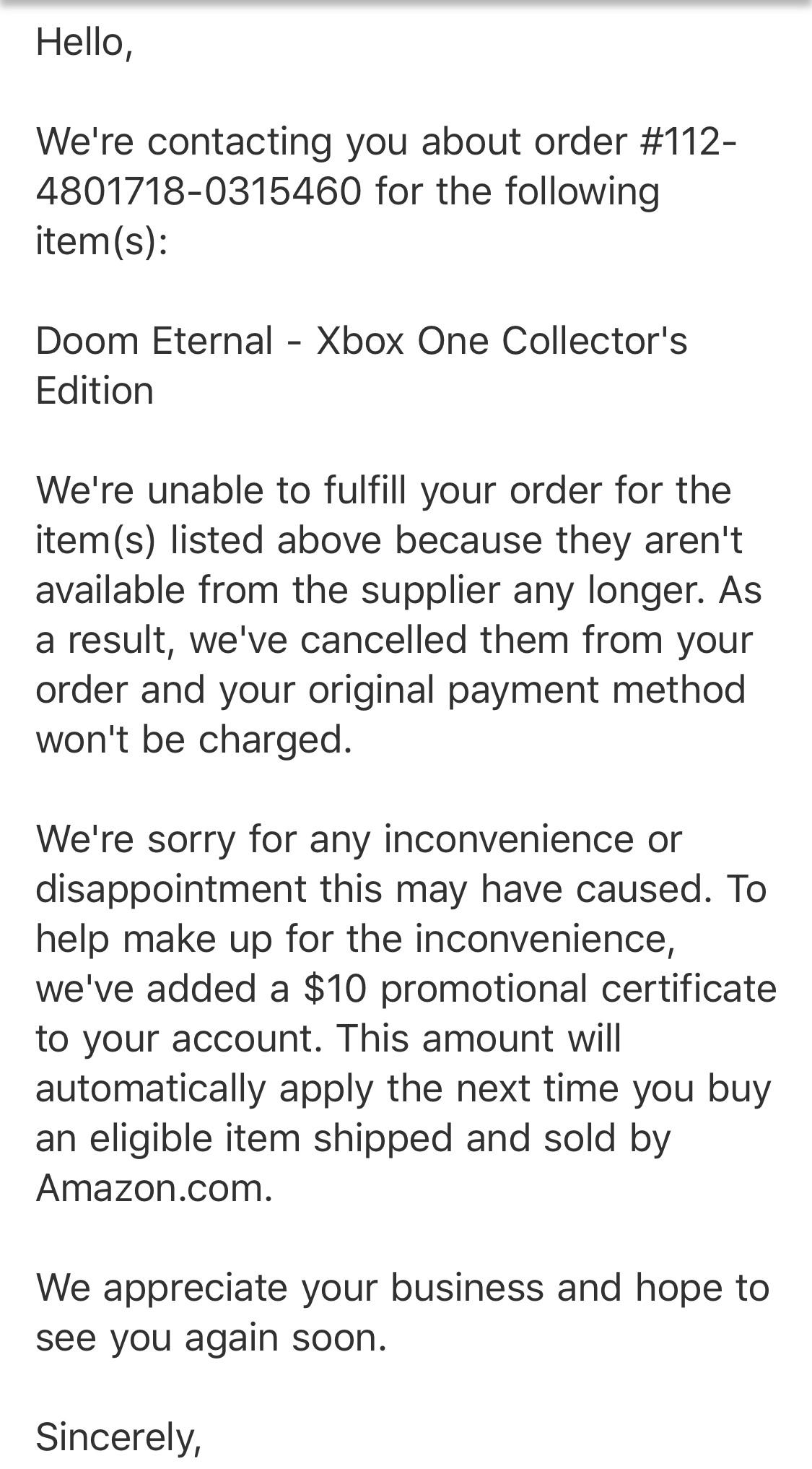 Curse you, Jeff Bezos 👿👿 your 10 voucher won’t fill the hole this
