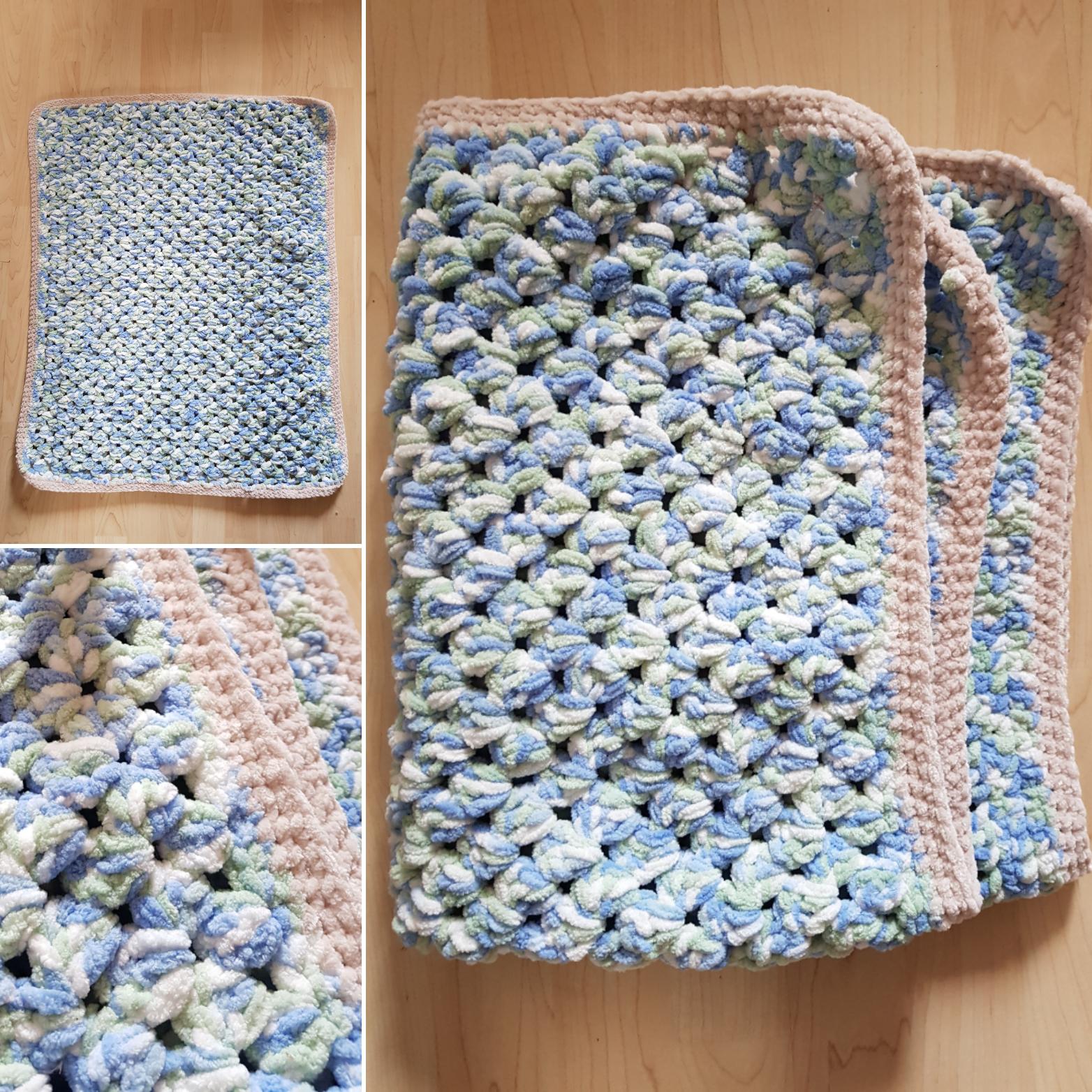 Just made myself a lap blanket using my leftover baby yarn. r/crochet