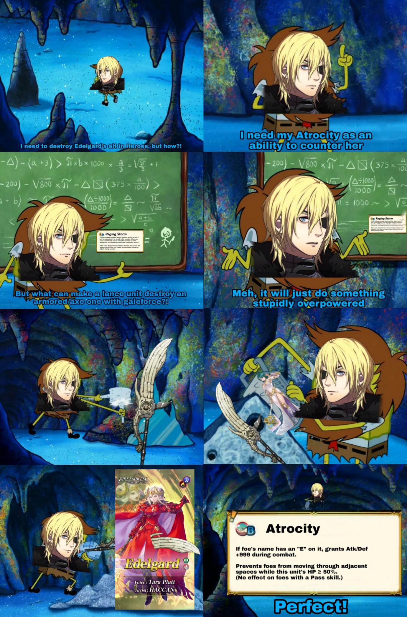 Dimitri prepares his new ability to kill Edelgard in Heroes r