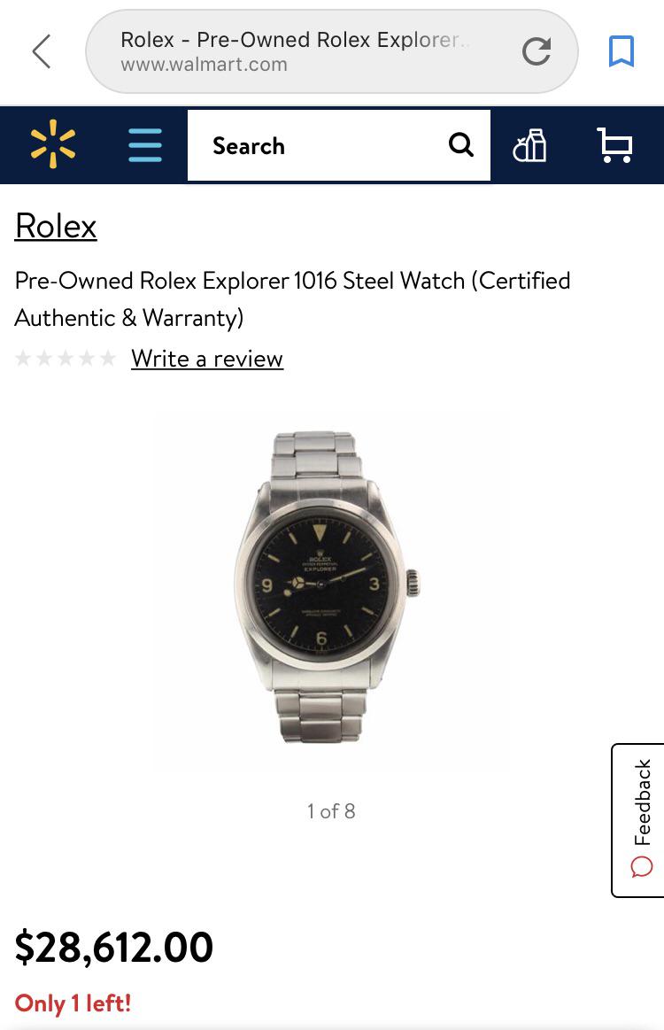 [Rolex] Anyone know if Walmart is a good place to buy from? r/Watches