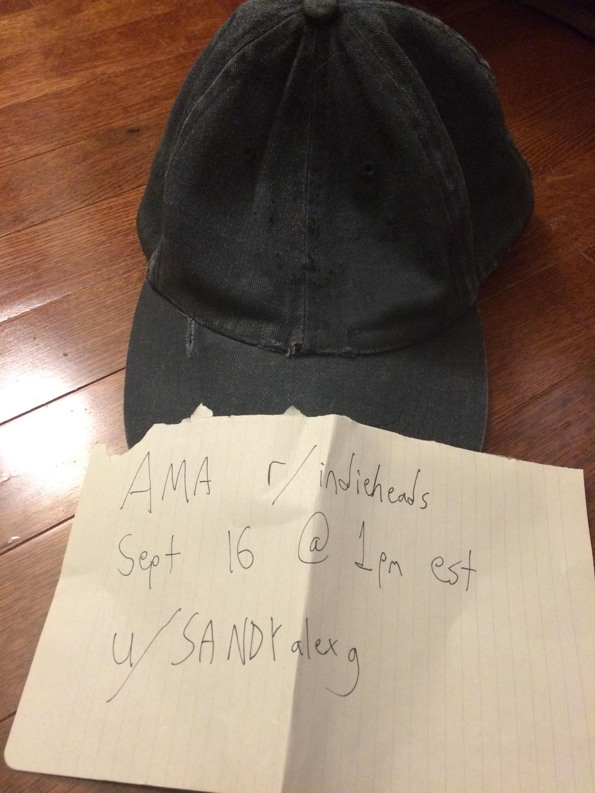 [AMA ANNOUNCEMENT] (Sandy) Alex G on Monday, September 16th 10 AM PST