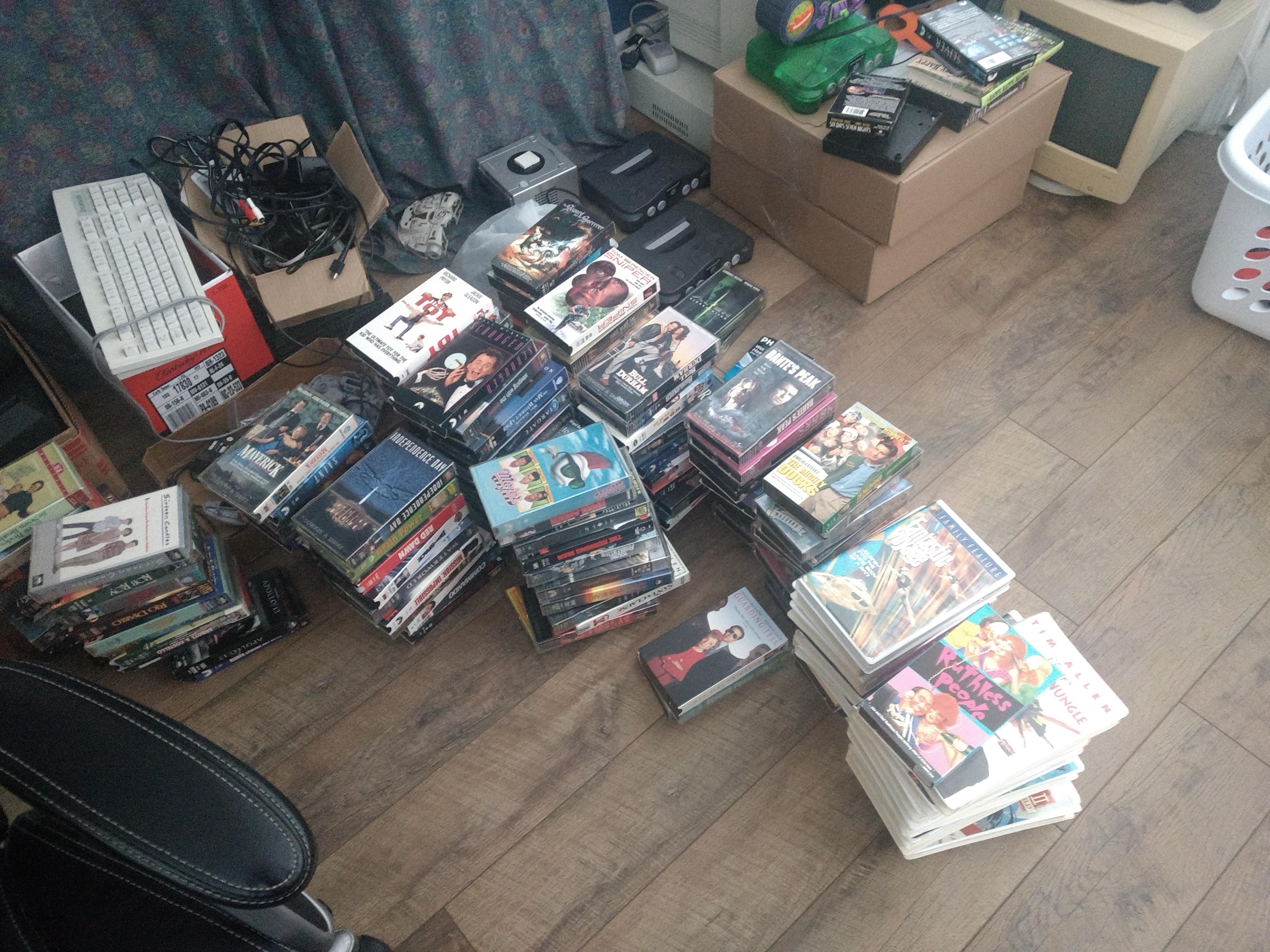 Went to a yard sale and got a massive amount of tapes for 15. The