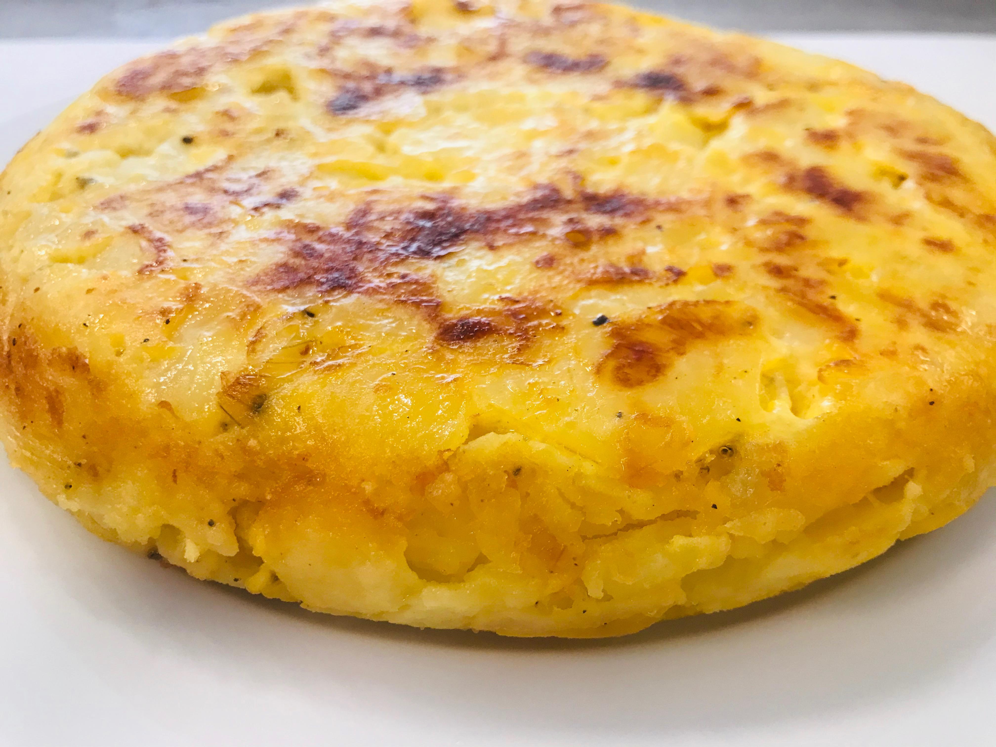 Spanish tortilla turn a few potatoes, couple of eggs, some oil, salt