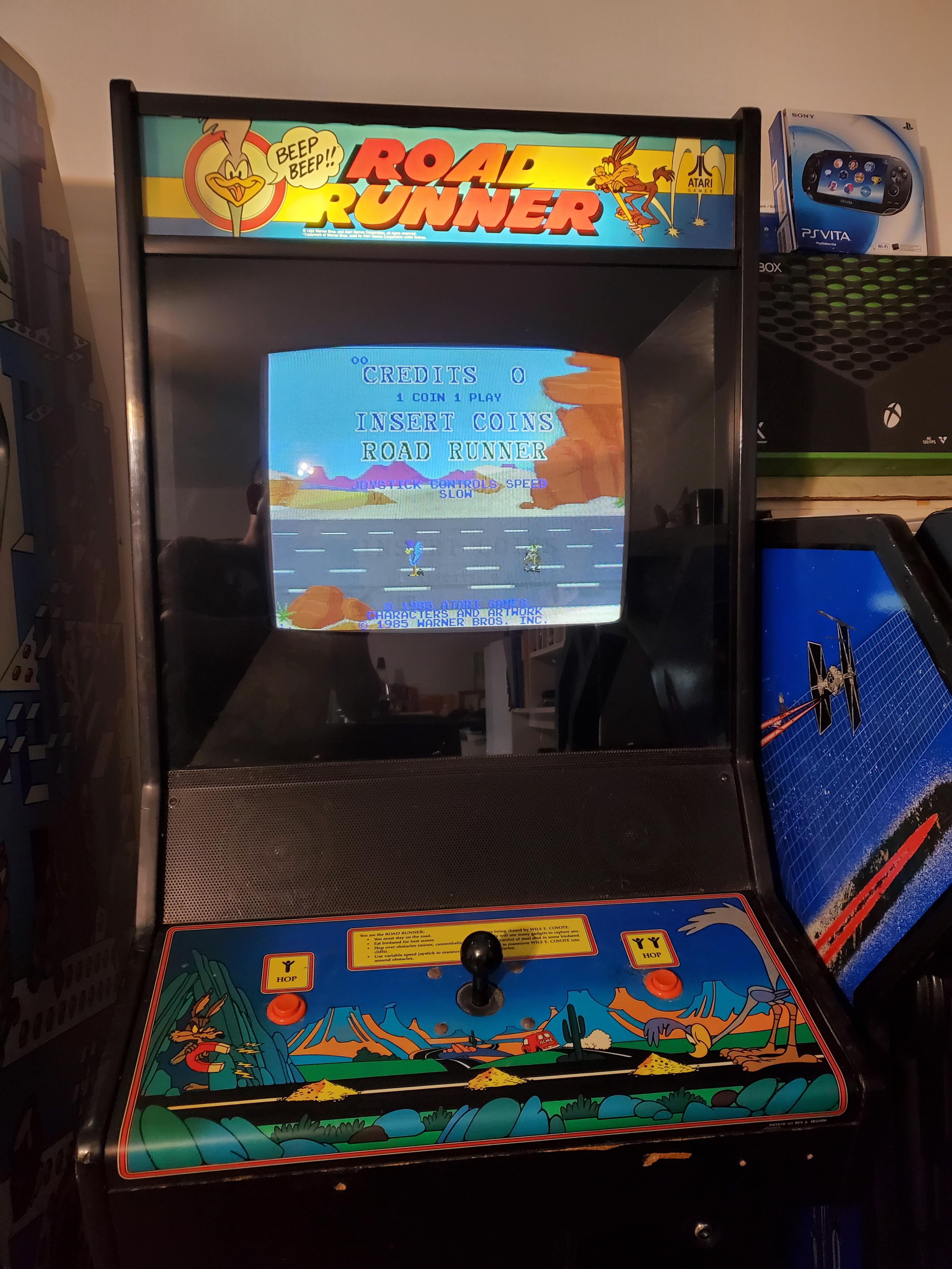 Finally got the last part to finish up my Road Runner system 1 arcade