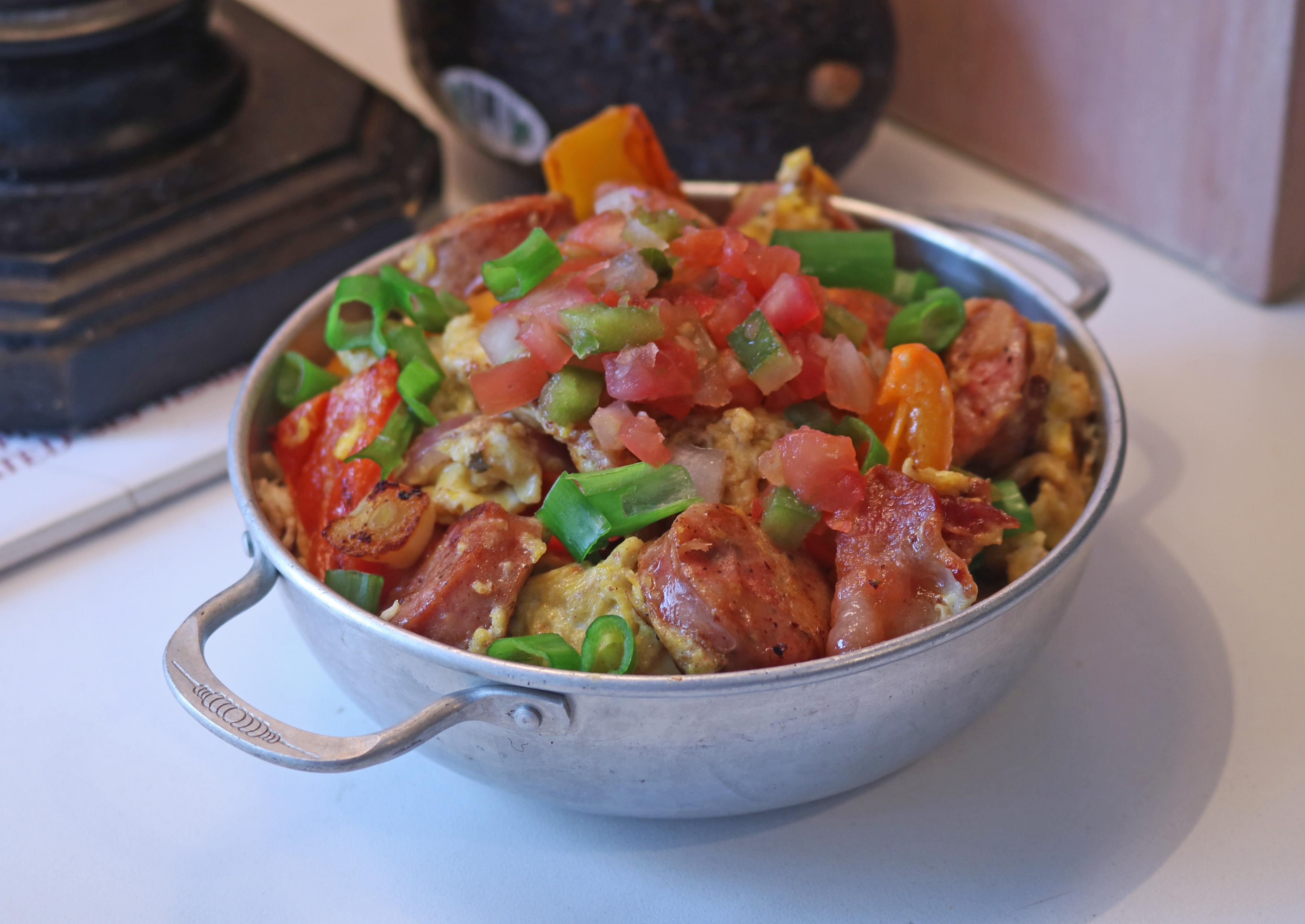 [Homemade] Southwest Sausage Scramble r/food