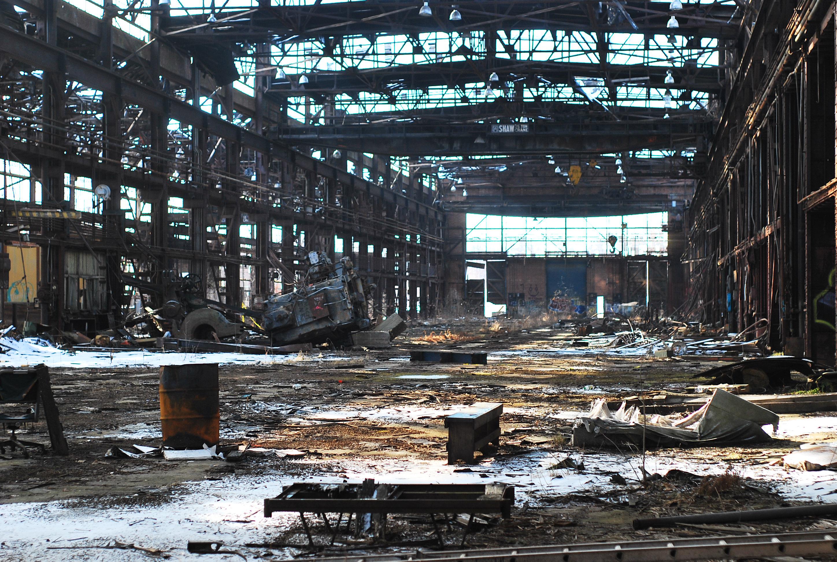 Iron Horse Park Old Train Repair Station for Boston, Now Superfund