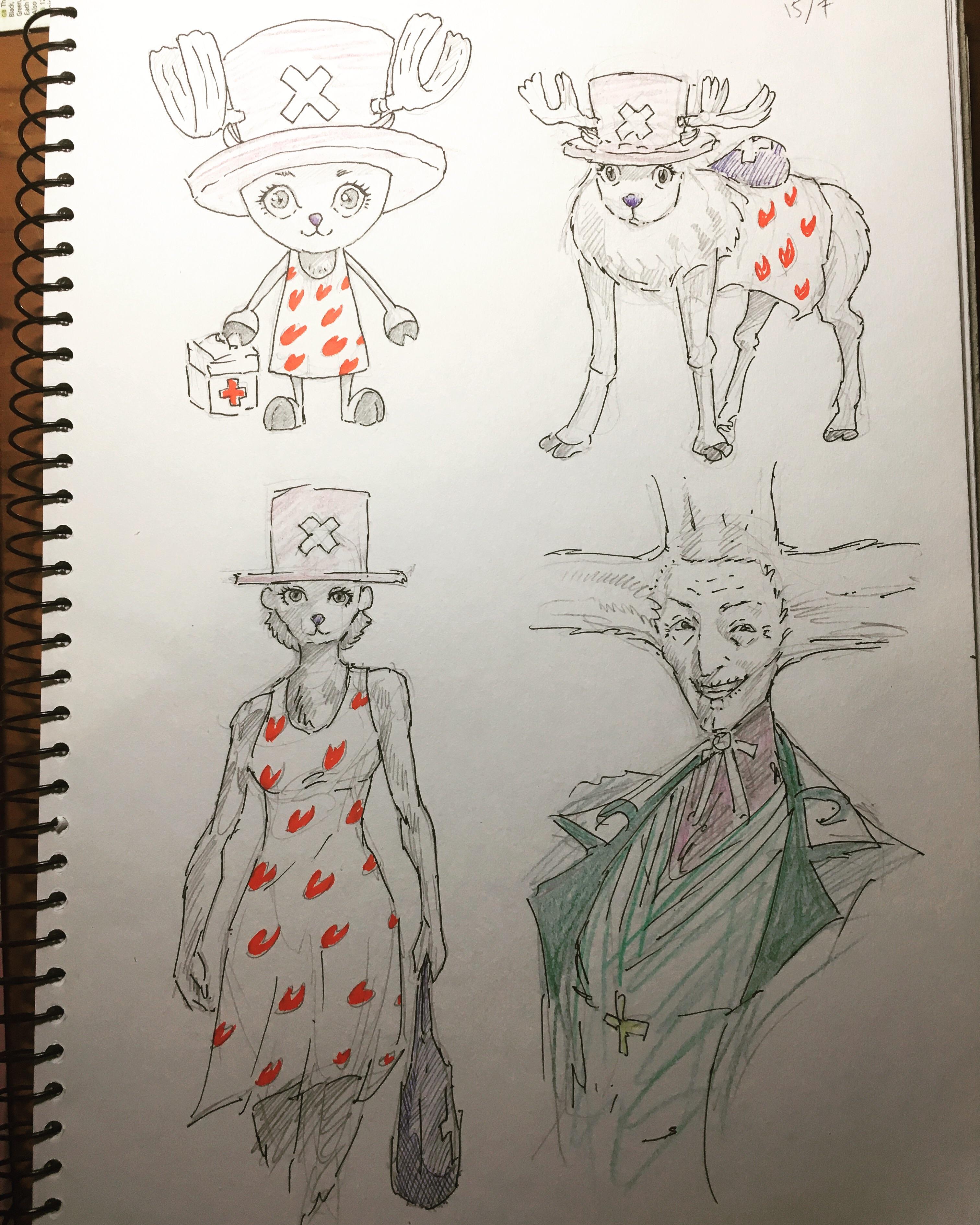 One of you requested a genderbend of Chopper for some reason. I obliged