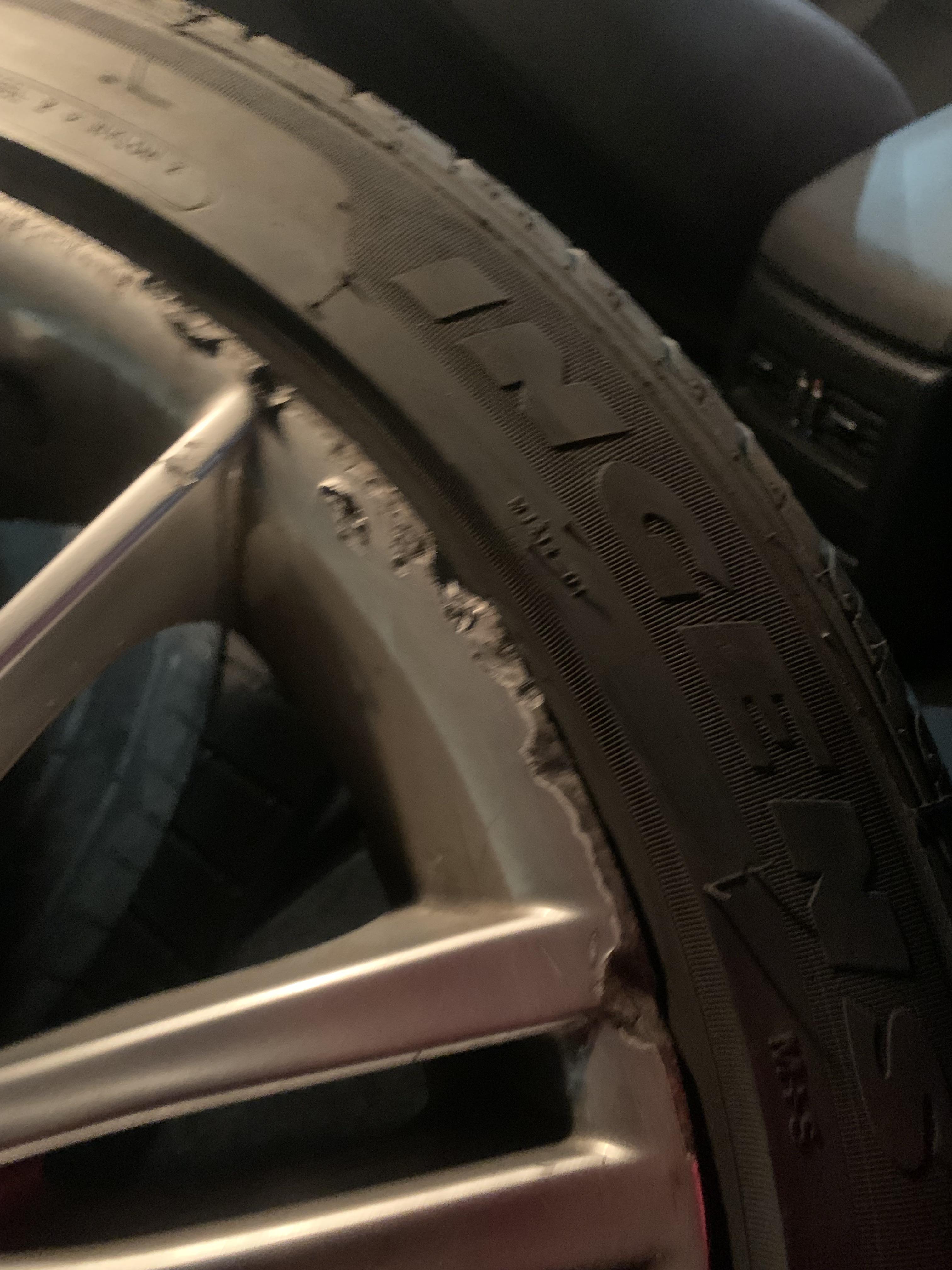 Curb damage on rim fixable? Or am I screwed : r/Wheels
