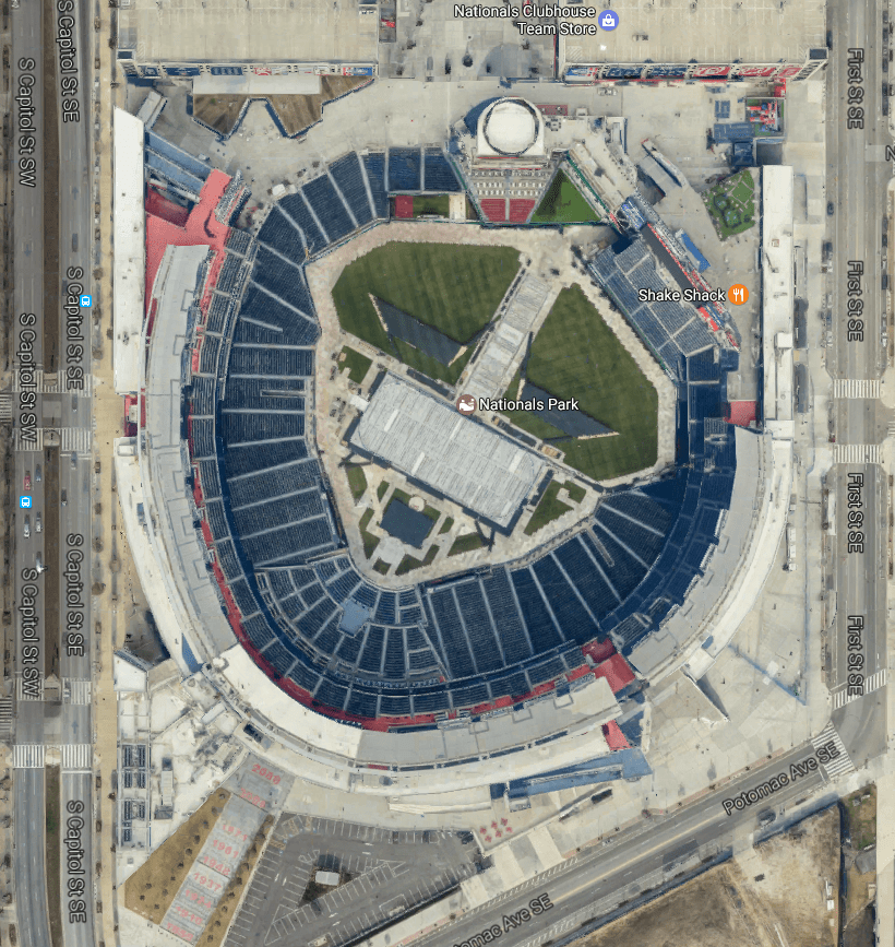 Current Google Maps pic of Nationals Park has a Hockey Rink in the