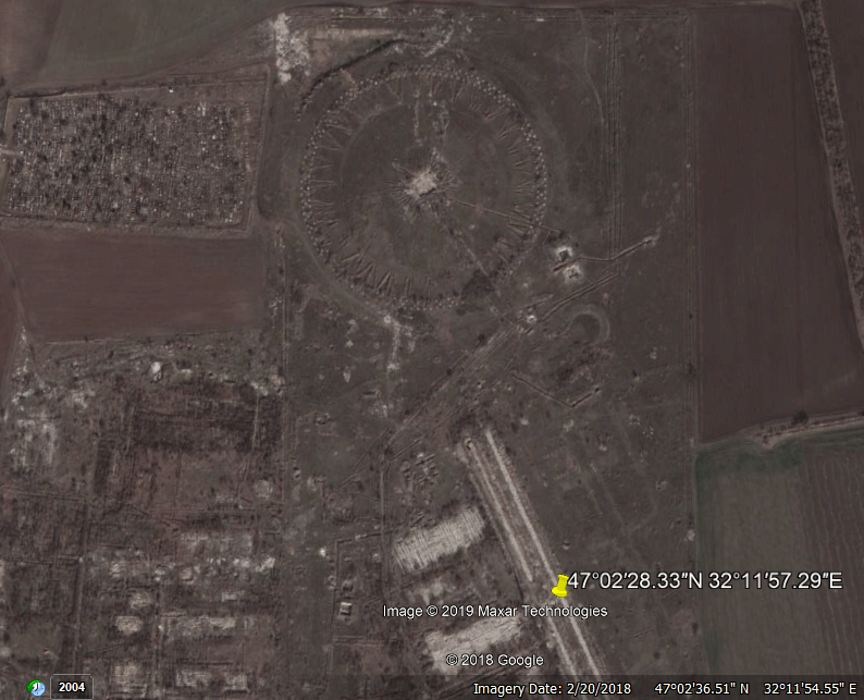 Duga mystery What is this circle at the original Duga receiver