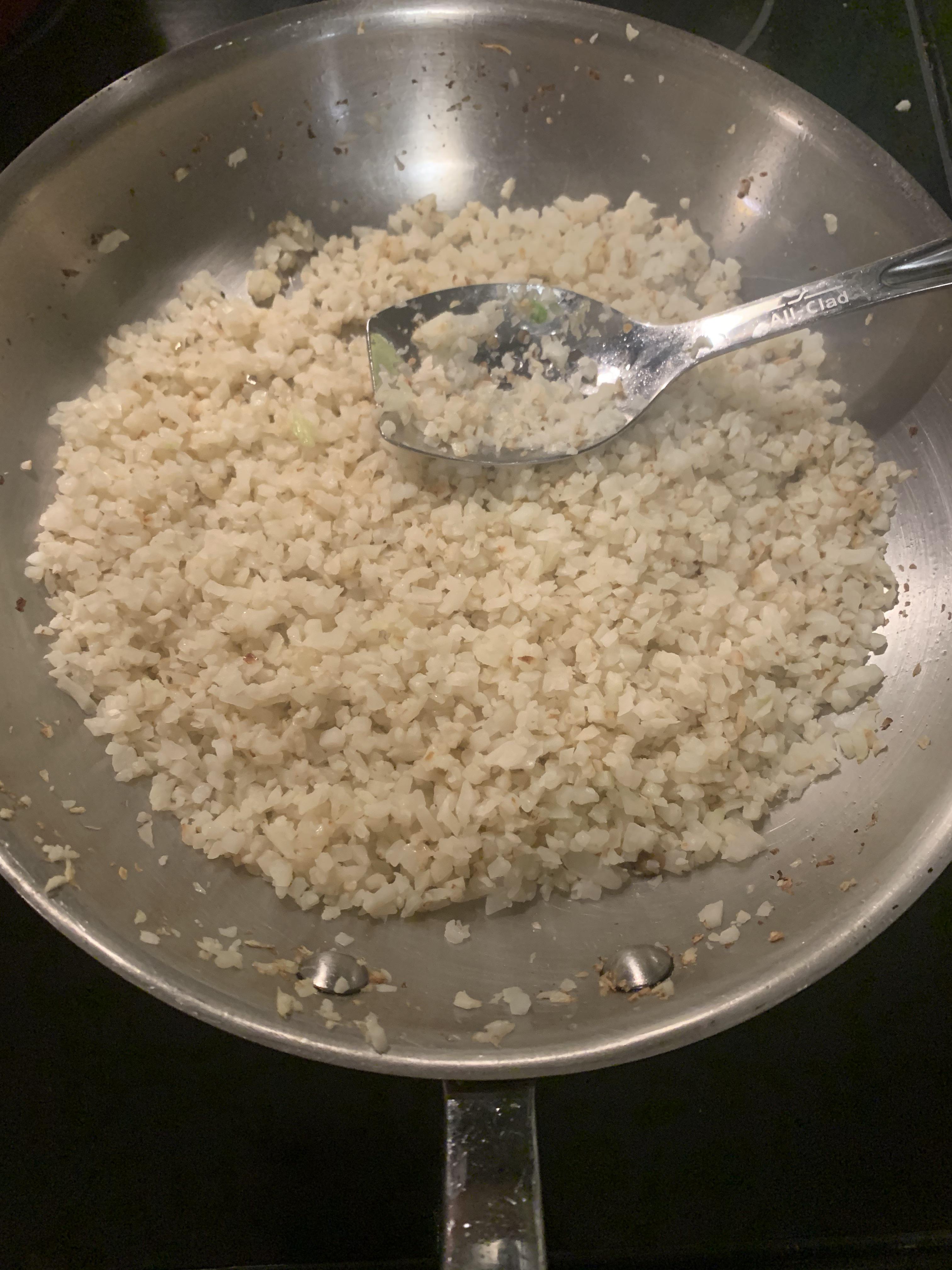 Cauliflower rice has been a hard one for me. I used to cook it like