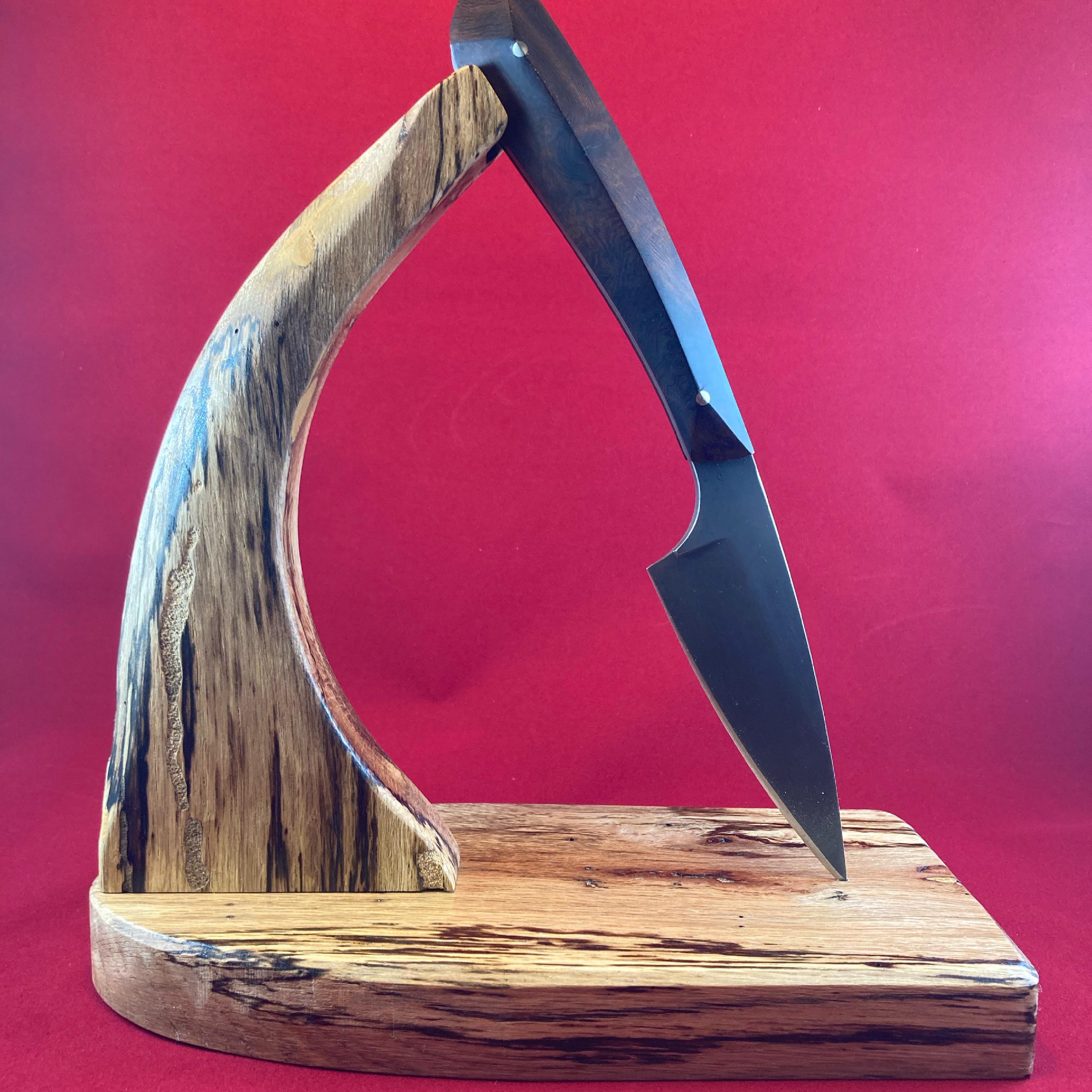 EDC is finished. 9” OAL. O1 steel acid etched. Exhibition Grade Desert