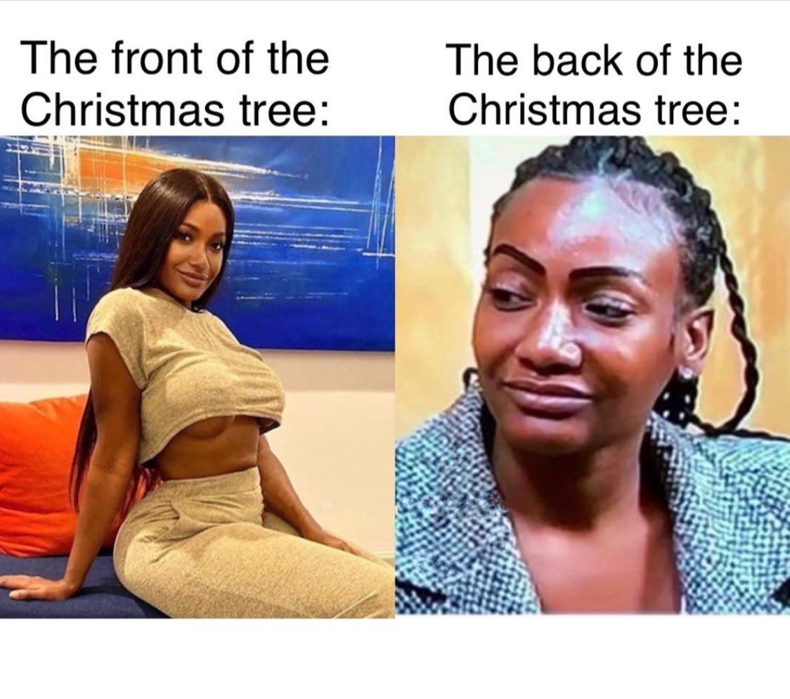 She is in both pics but I just thought this meme was funny