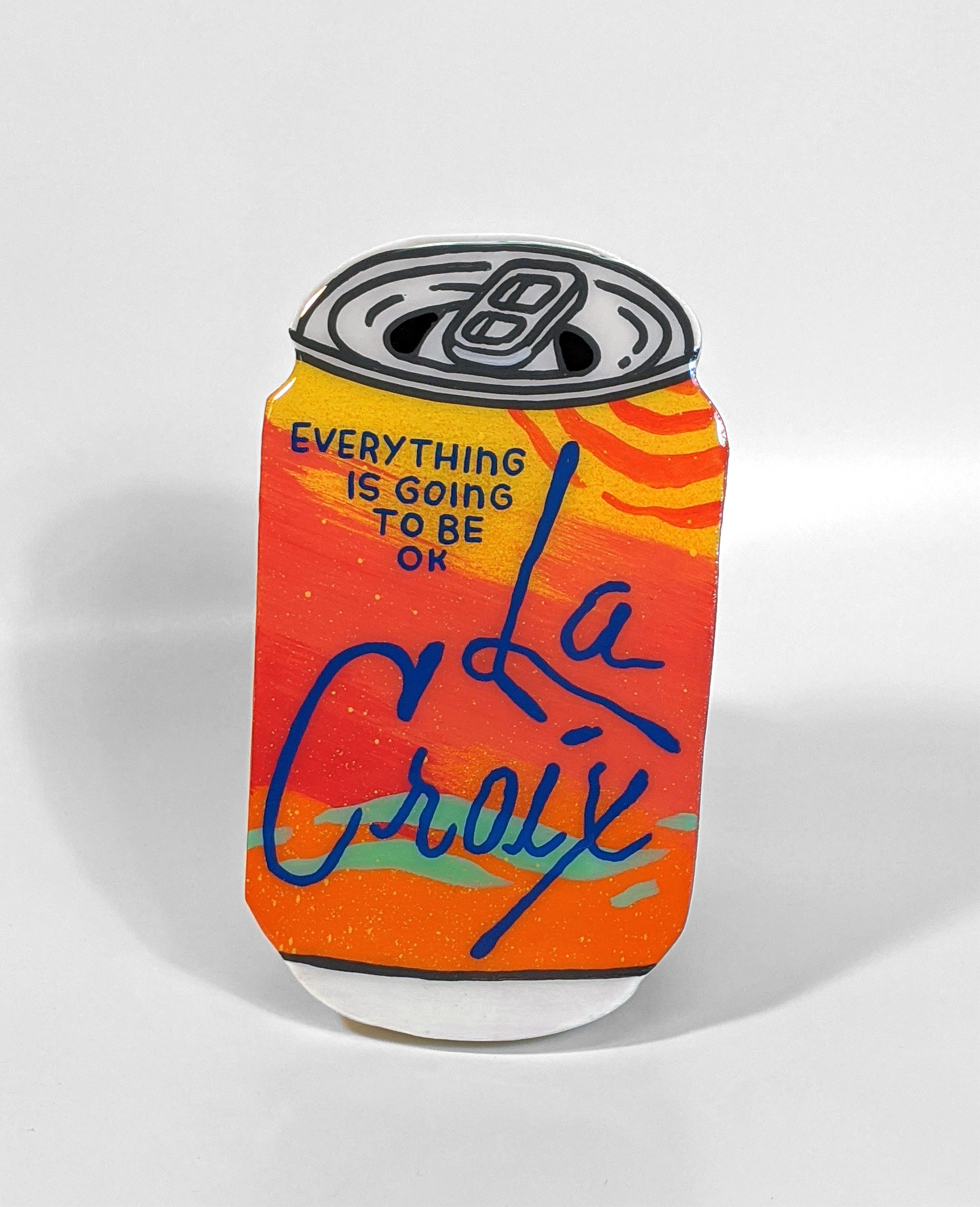 I make these La Croix can paintings, and I wanted to make one with a