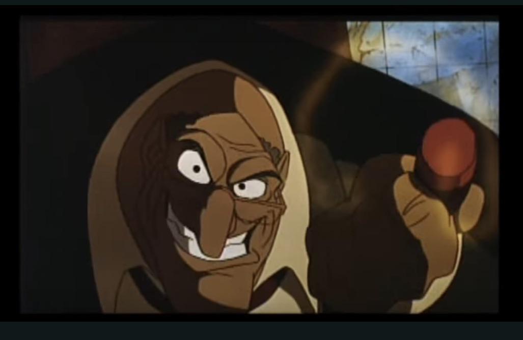 Oliver and Company’s theatrical trailer has a shot of Sykes not seen in