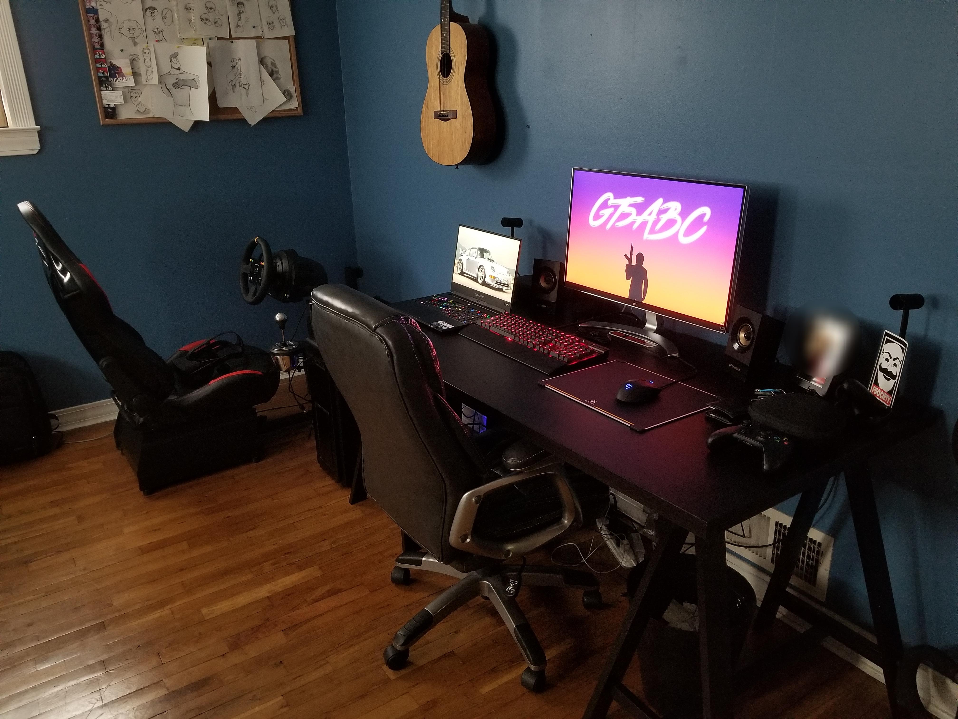 PC setup with Oculus Rift simracing