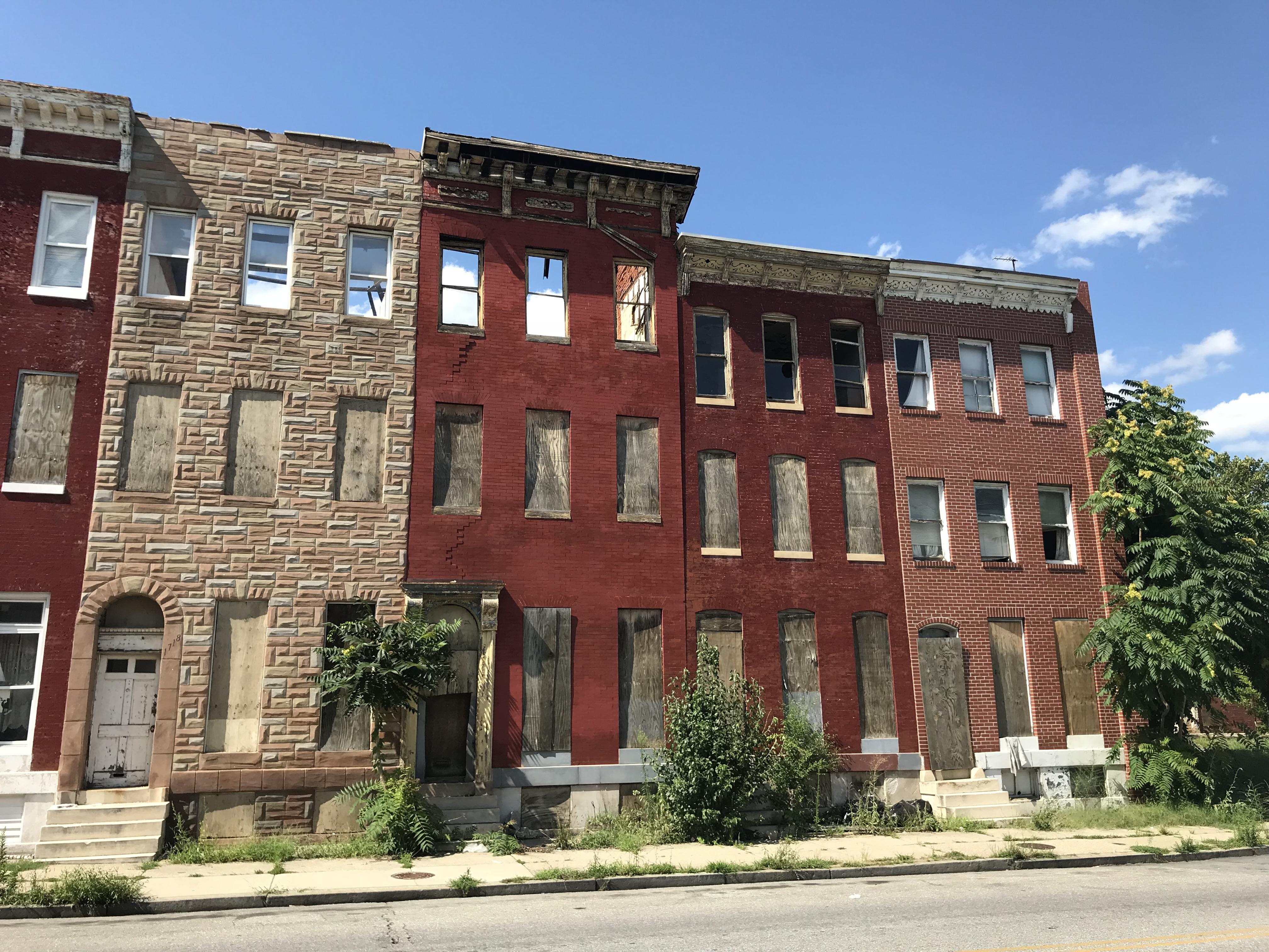 Abandoned row houses in west Baltimore [1080 x 1920] r/AbandonedPorn