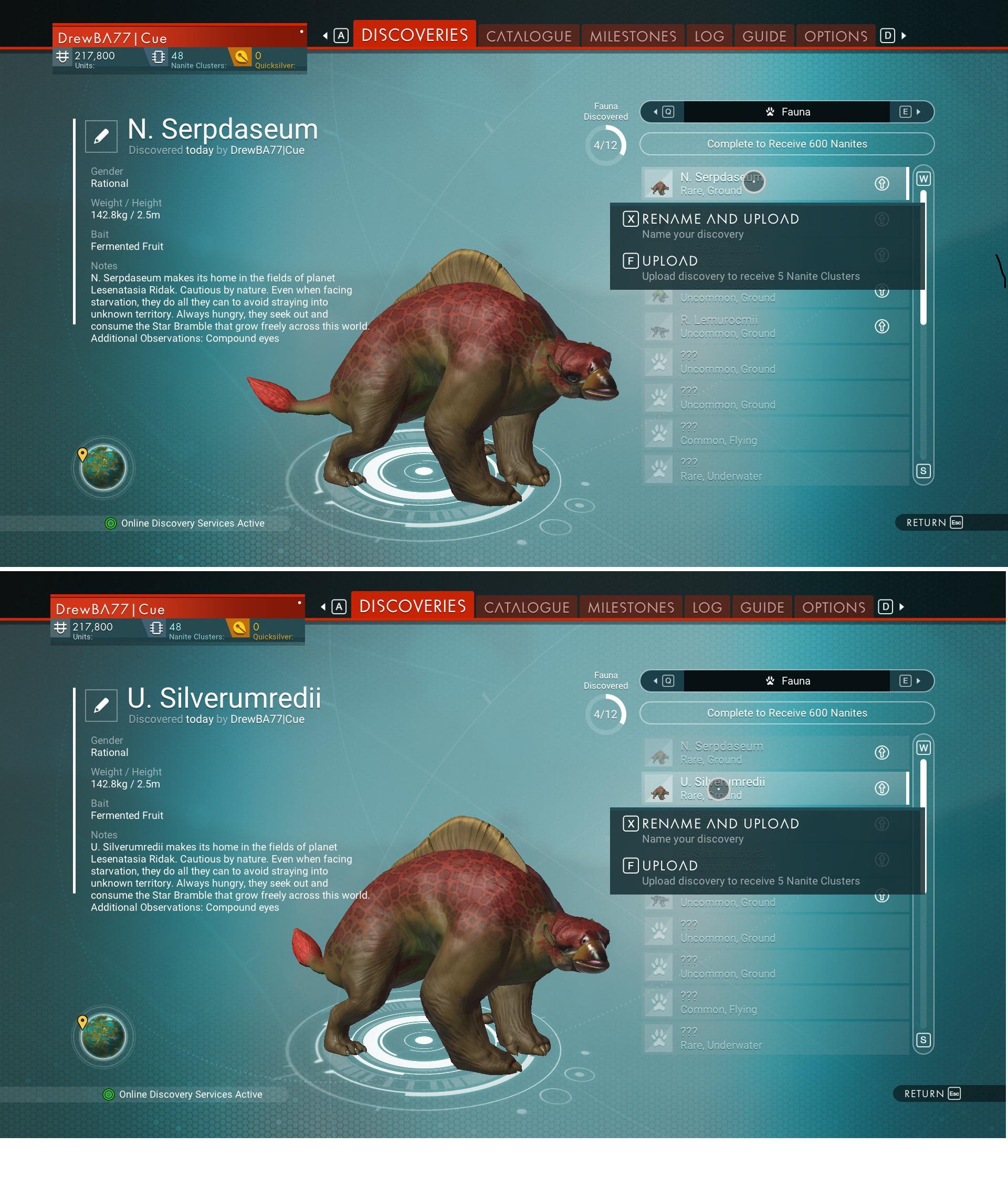 This generated the same exact creature twice, just with a