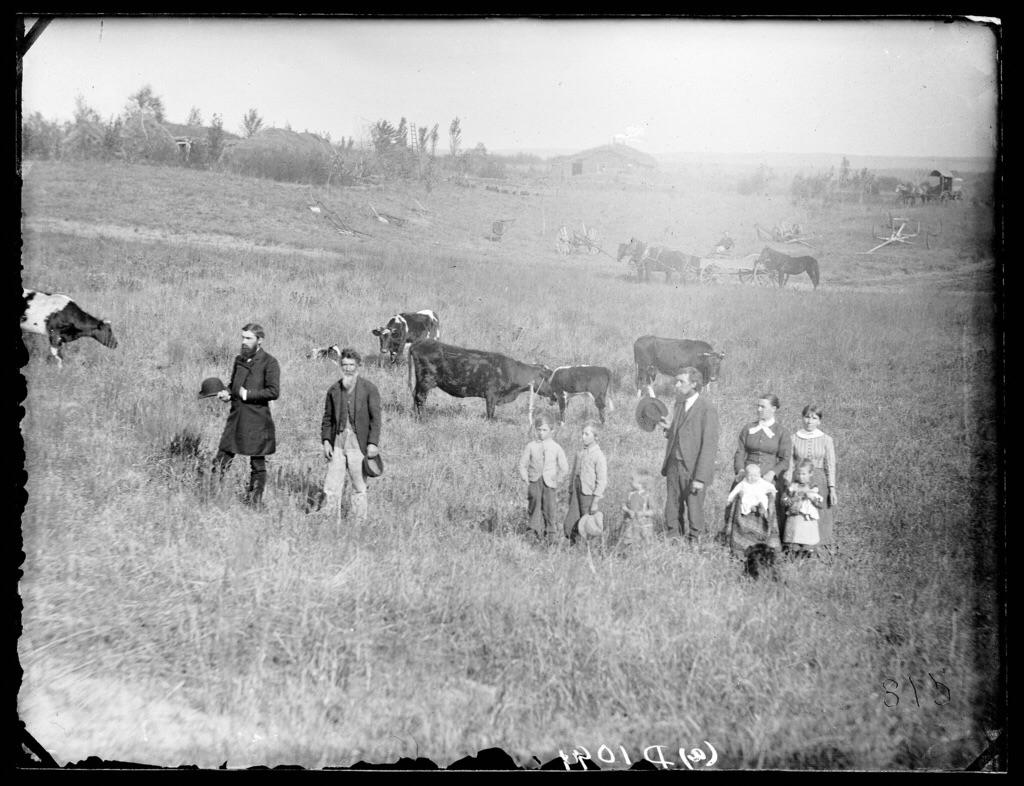 Recently discovered photo of my family near Sargent, Nebraska. Circa