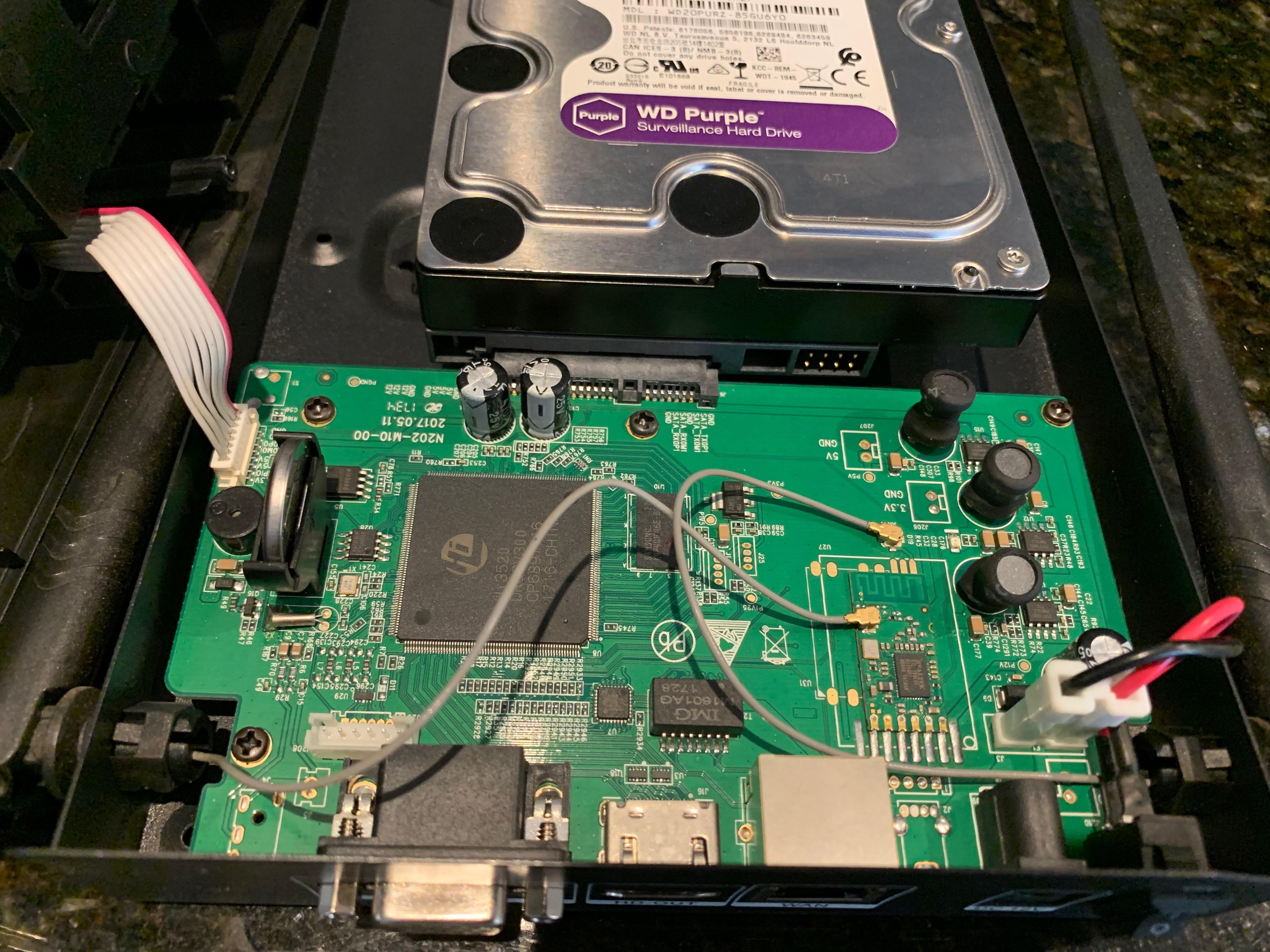 Jooan Security System. I’m missing a cable to connect this HDD. Can