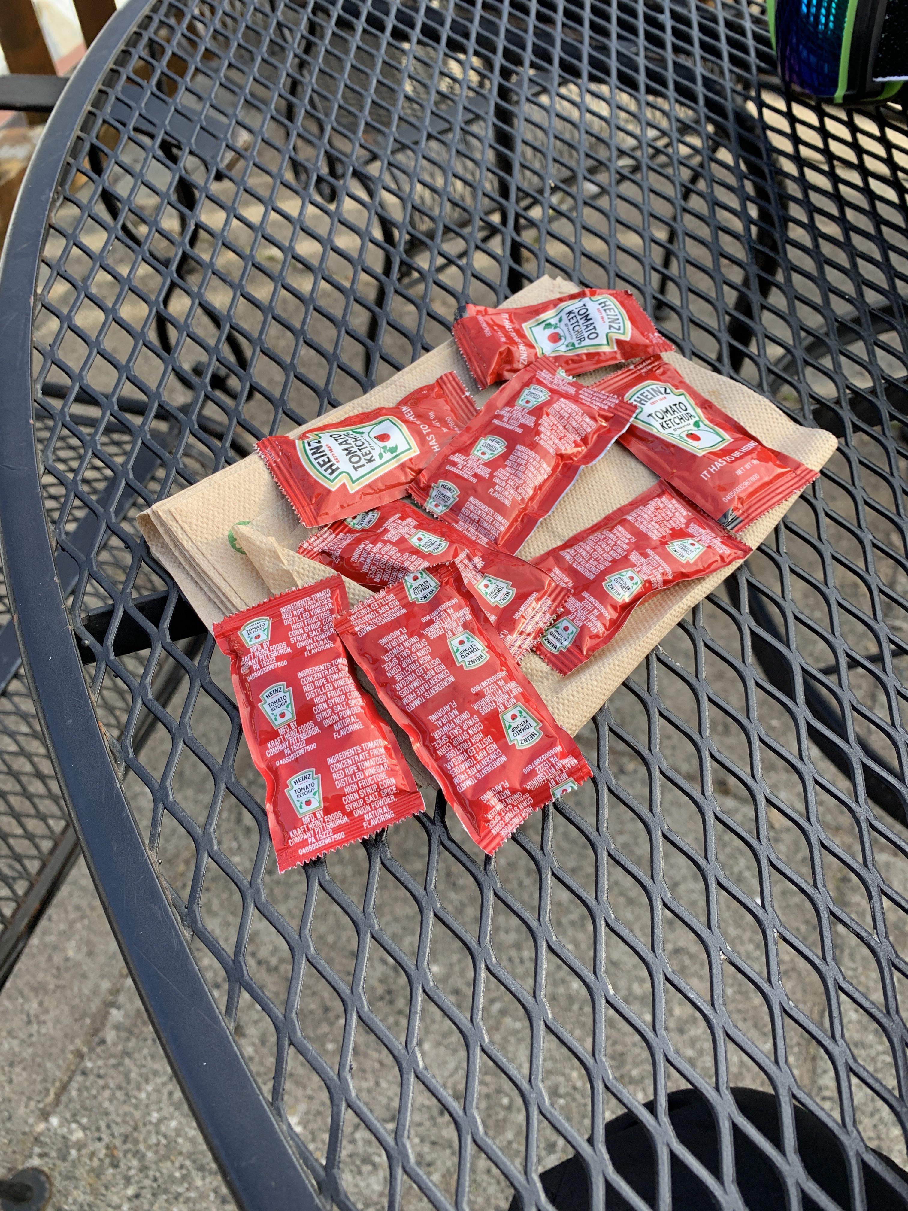 Asked for ketchup