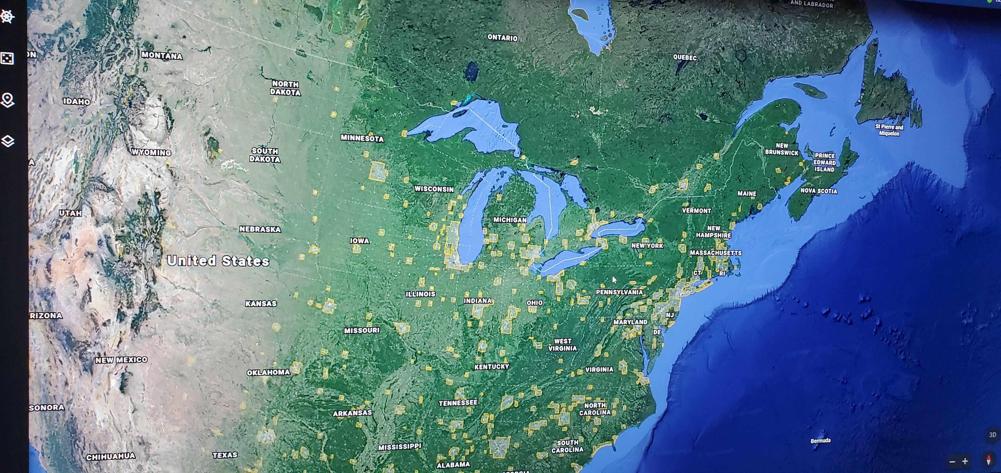 Is there anyway we can have coverage map for bing 3d maps. This picture