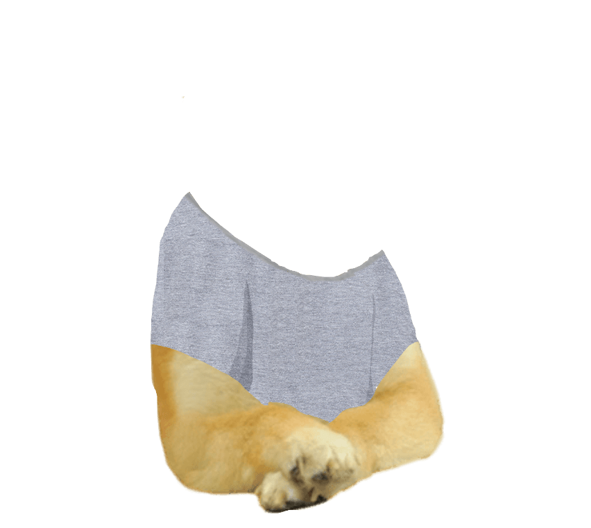 Doge shirt with no head Template r/dogelore