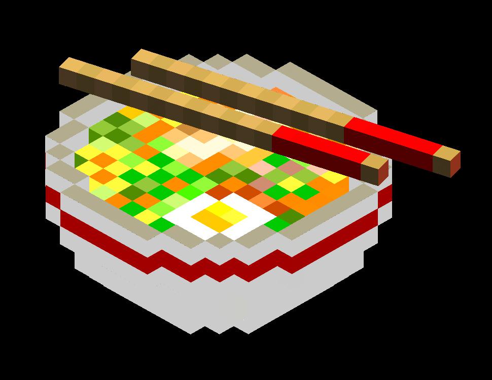 so i made this ramen bowl r/Minecraft