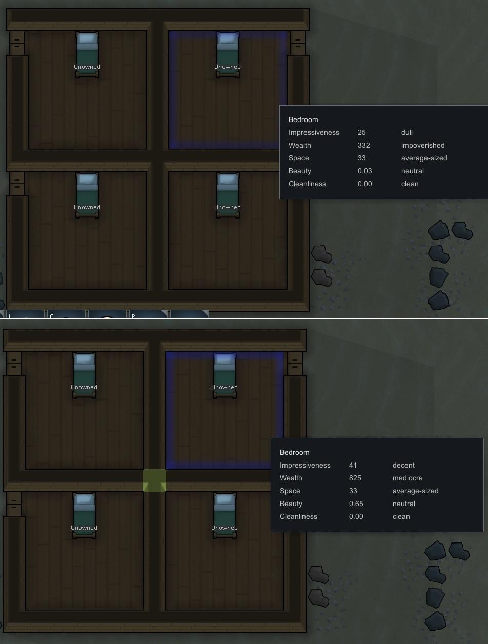 how to improve bedroom quality without spending too much money RimWorld