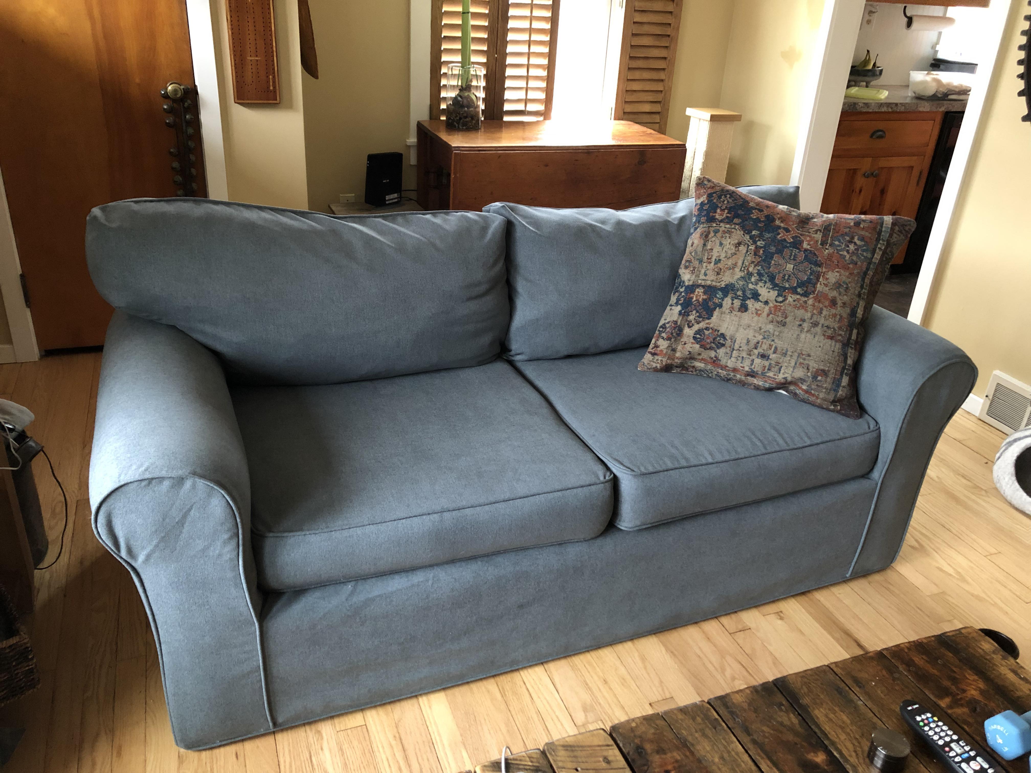 Made a new slipcover for my couch r/sewing