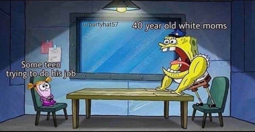 SpongeBob yelling at kid r/MemeTemplatesOfficial