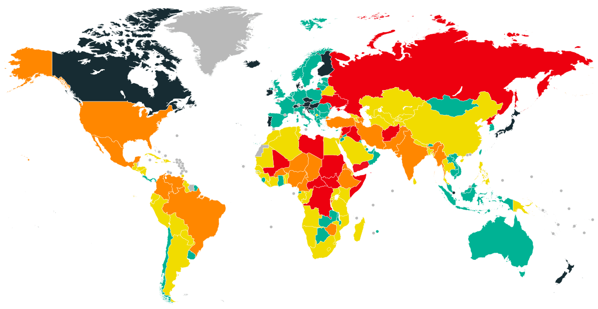 World Peace Index ranks Spain as one of the more safer countries while
