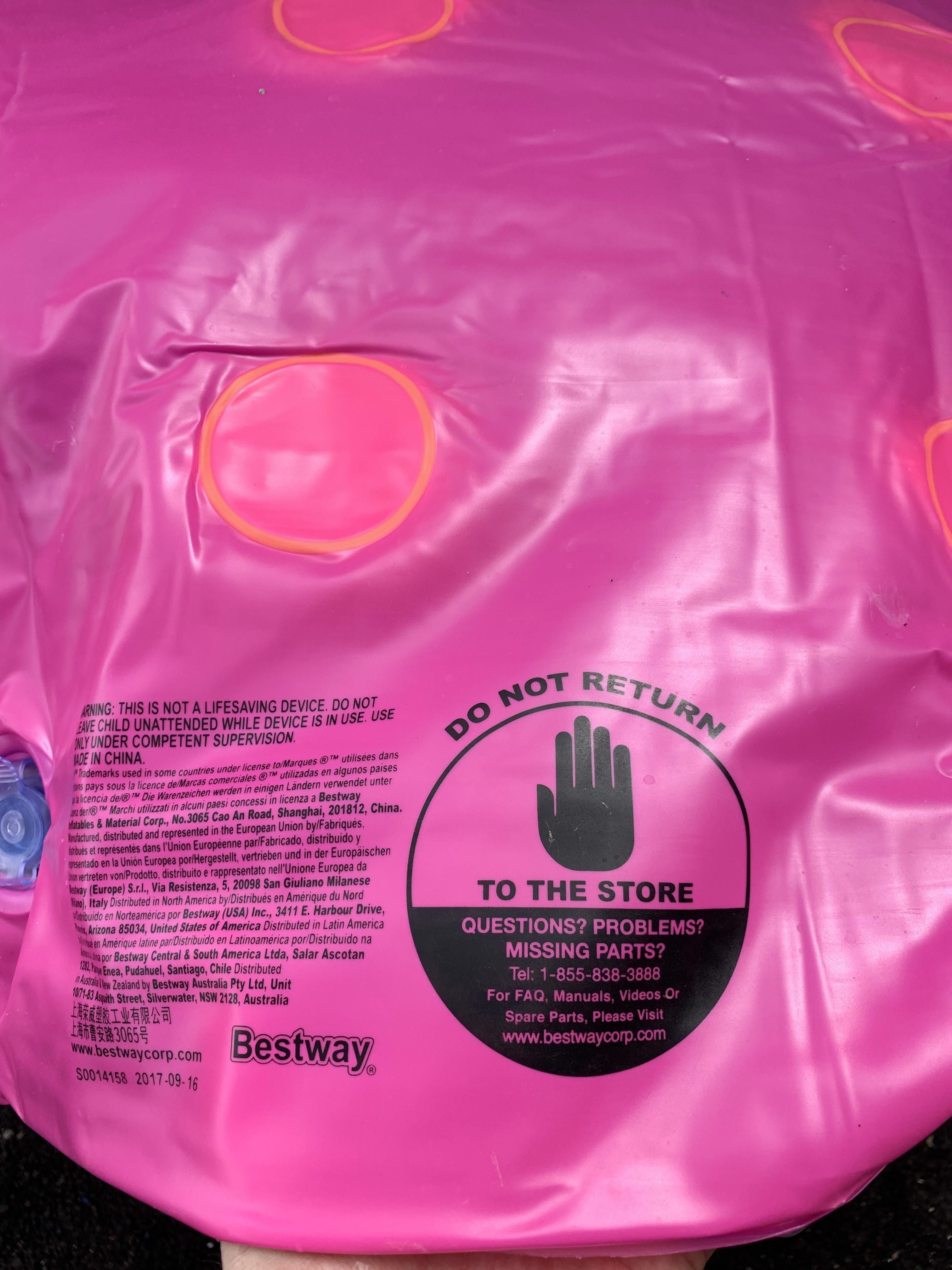 Bought these pool rafts at Costco last month. They are not holding air