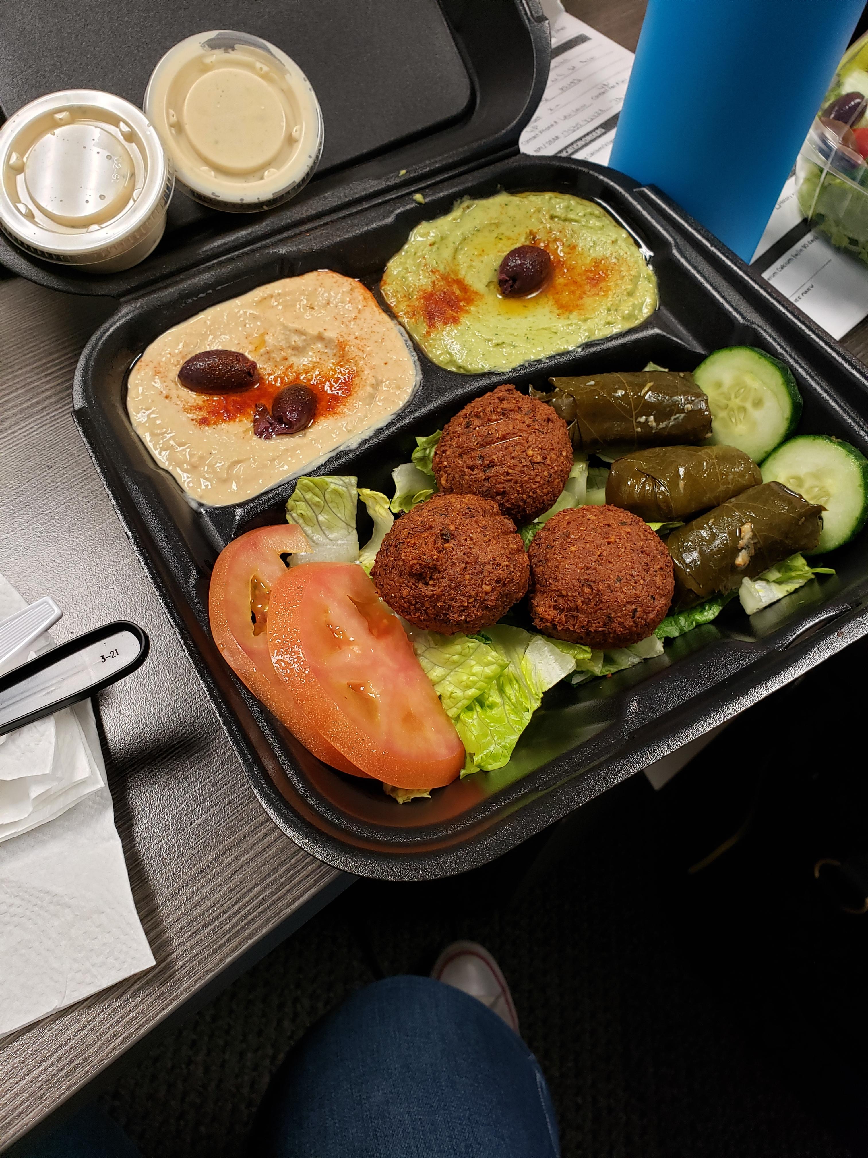 I live for Mediterranean food vegan
