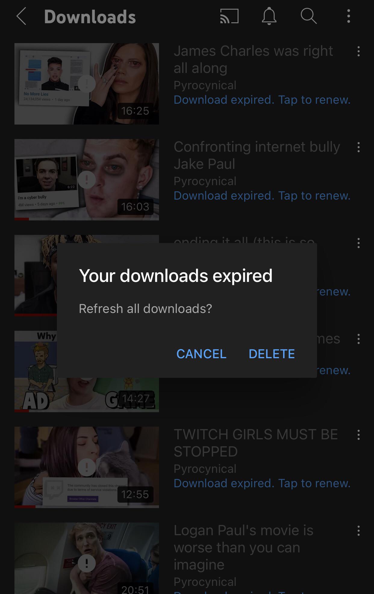 Does anyone know how to fix this? It just deletes any video i try to
