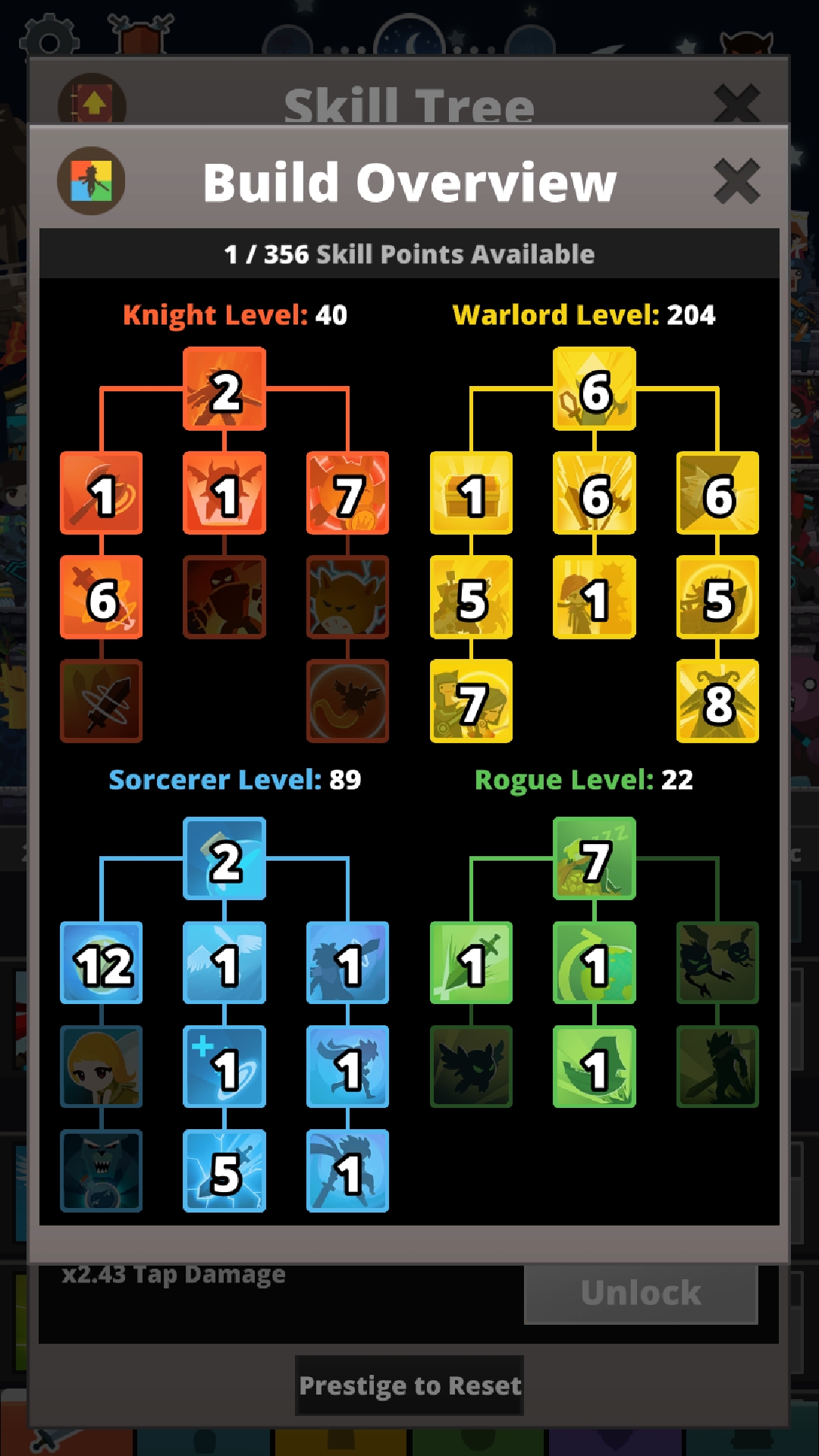 What Artifacts Should I Upgrade to make this TT2 Optimized Build