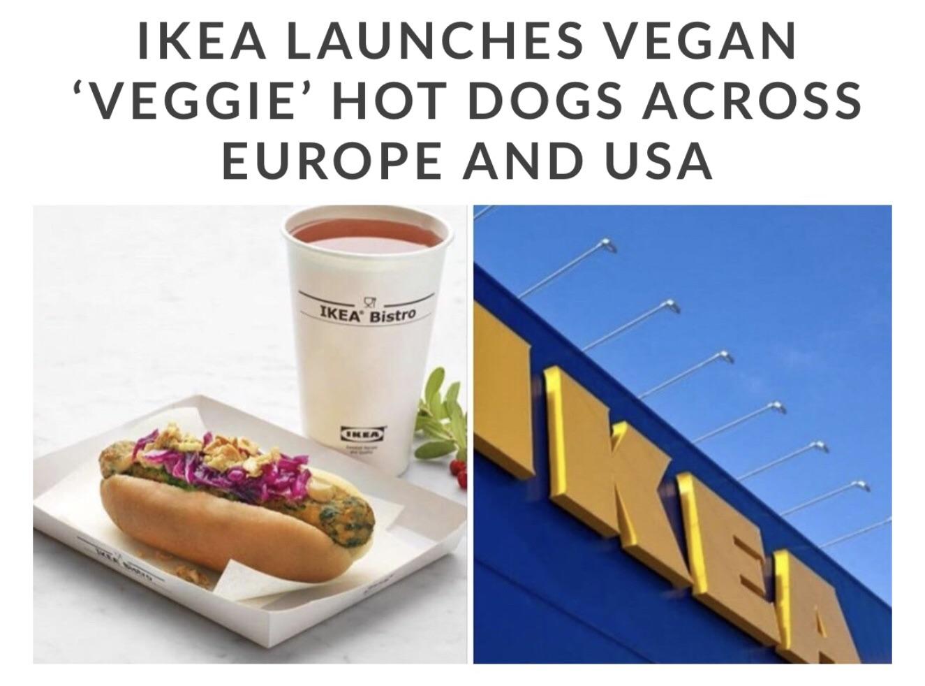 IKEA Launching Vegan Hot Dogs InStore (via Forbes) r/vegan