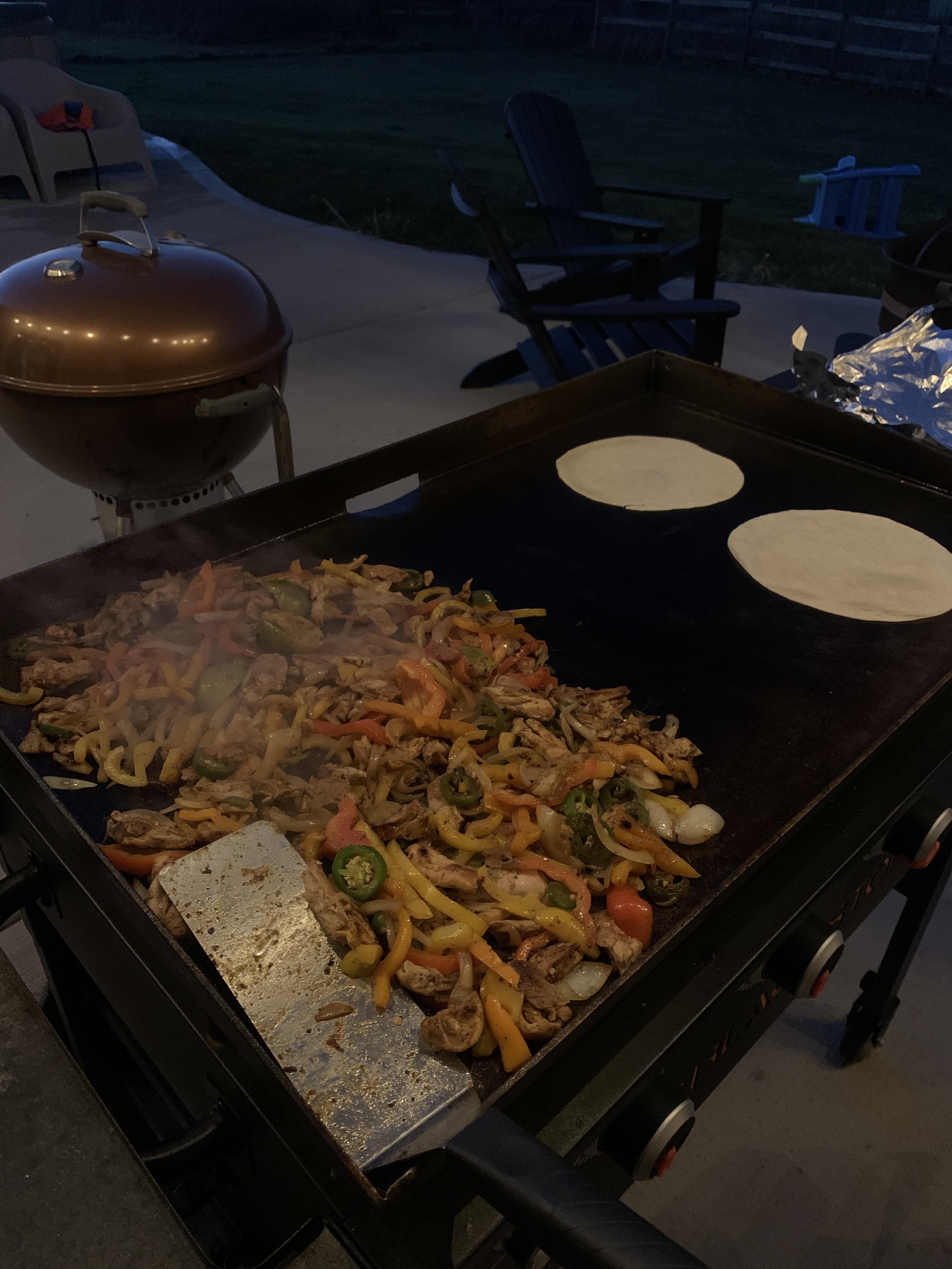 PSA Costco raw tortillas are perfect on the Blackstone r