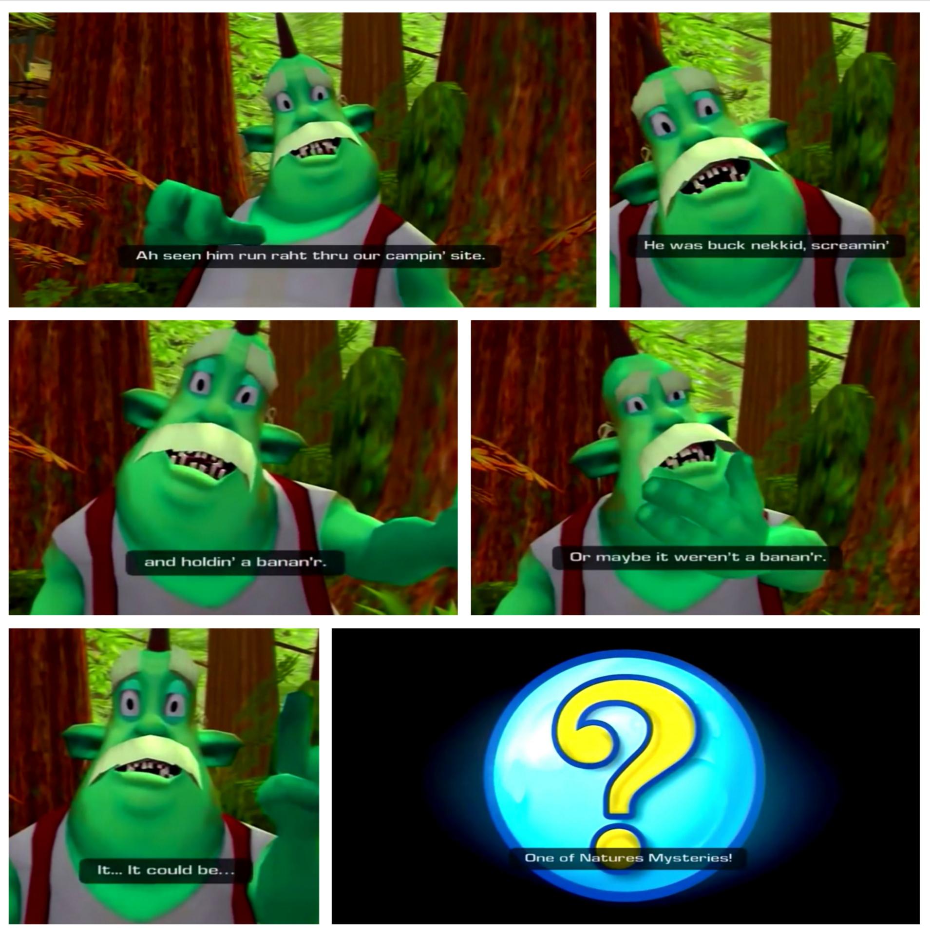 I was an innocent little kid back then I didn't know what the jokes