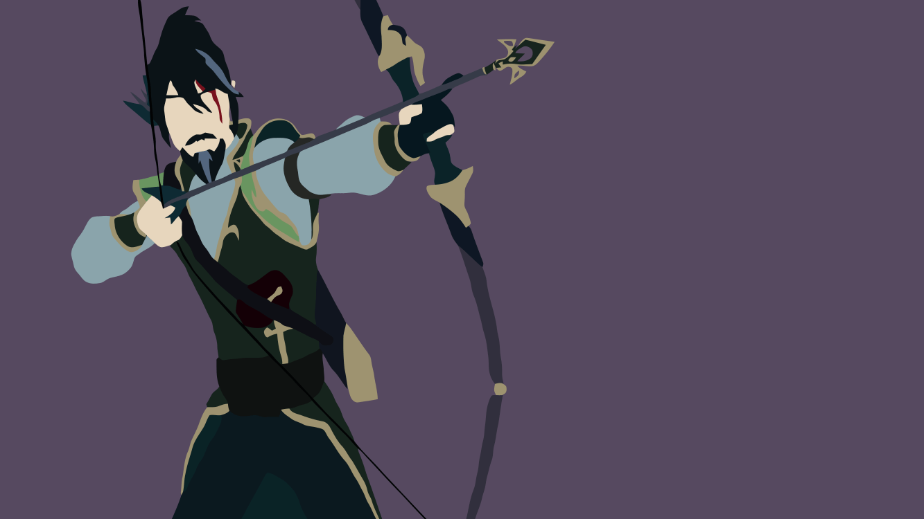 Li Ren minimalist wallpaper by Chrisfch RWBY