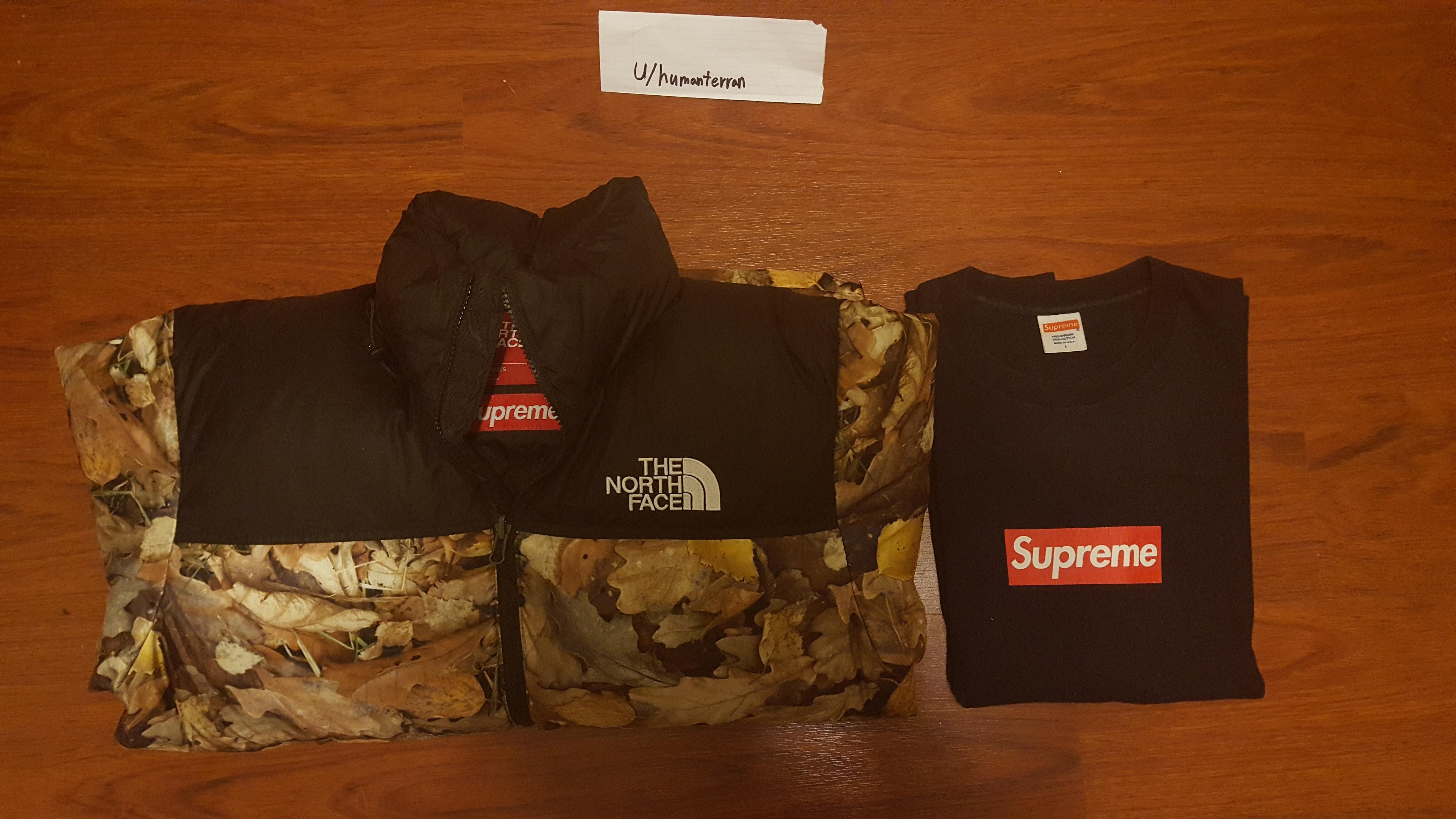 [WTS] tnf leaves nuptse, 20th anniversary box logo tee supremeclothing