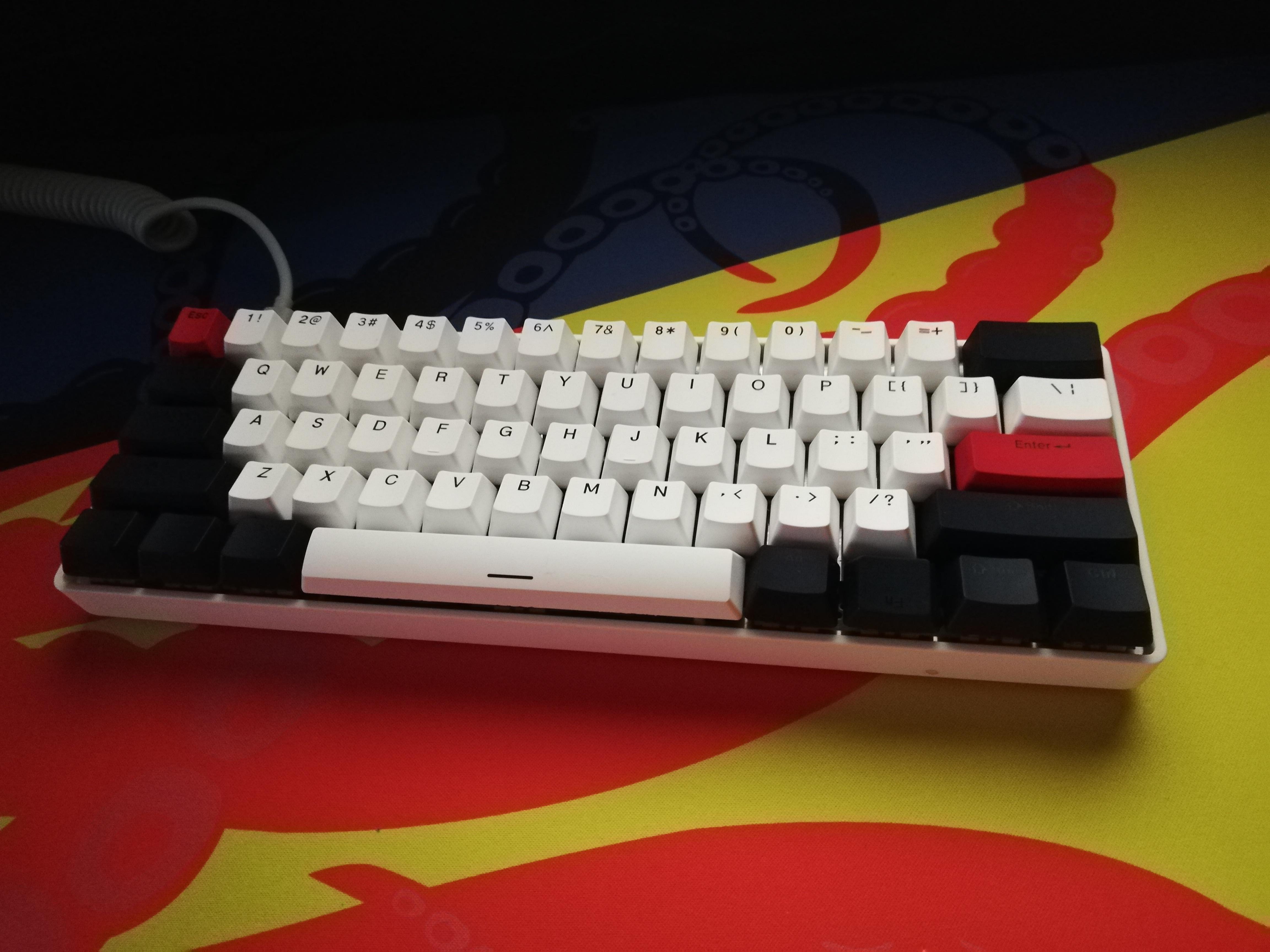 First keyboard I built myself, also first 60. Bonus Novelkeys Nautilus