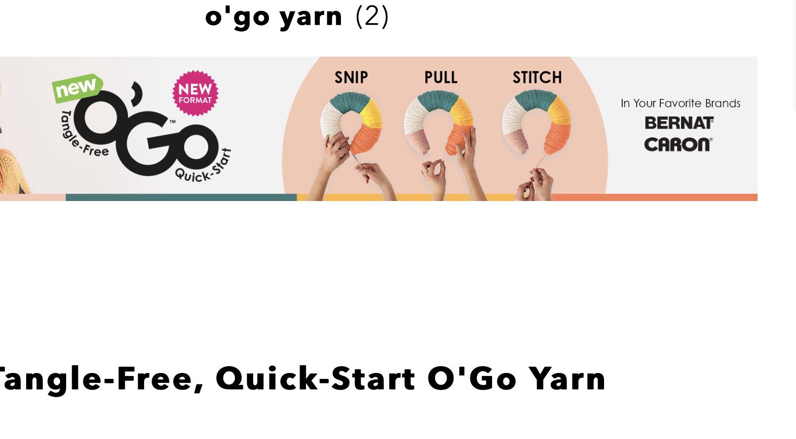 Has anyone tried this new O’Go Yarn? r/crochet