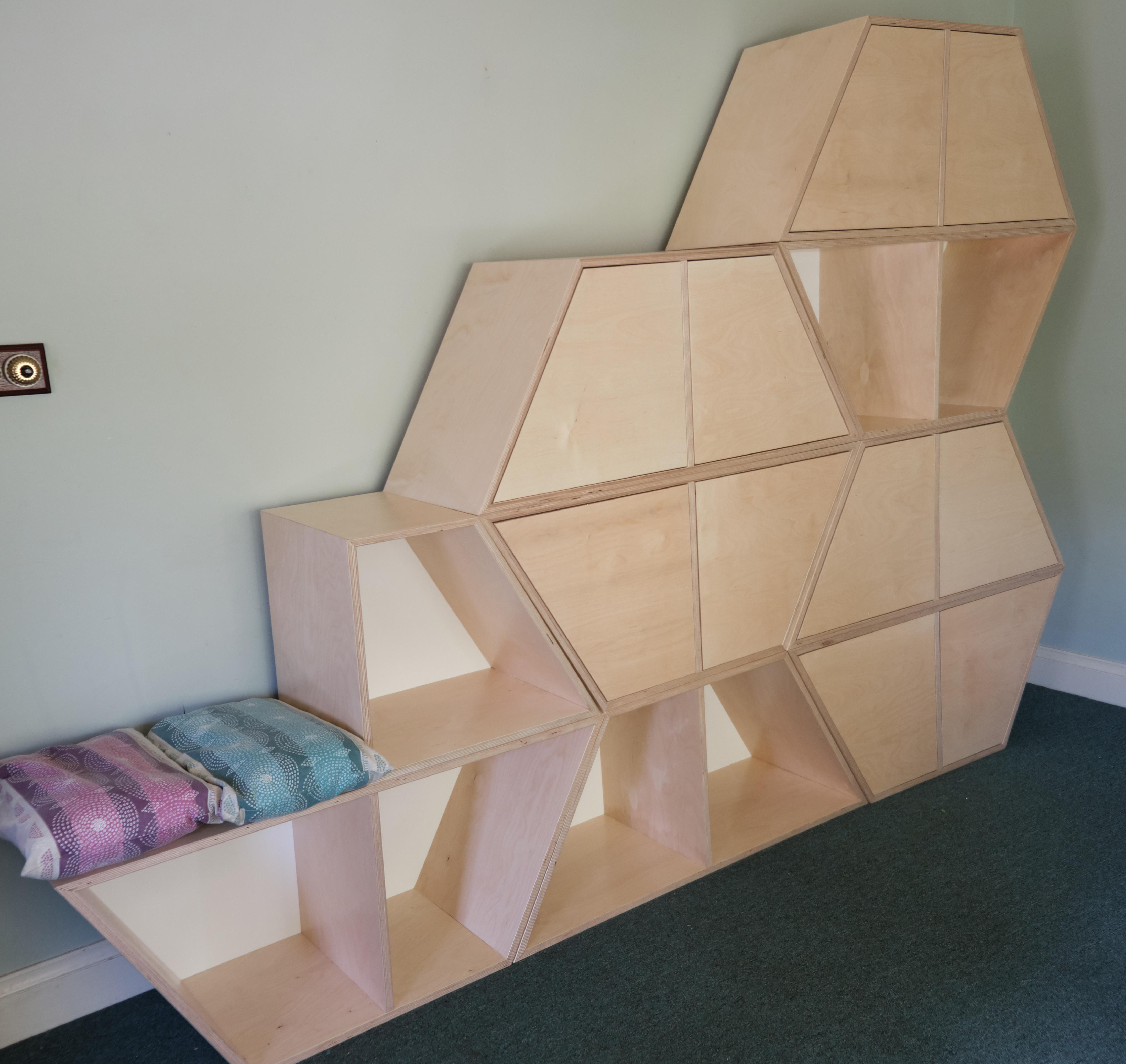 Hex Storage Shelves r/woodworking