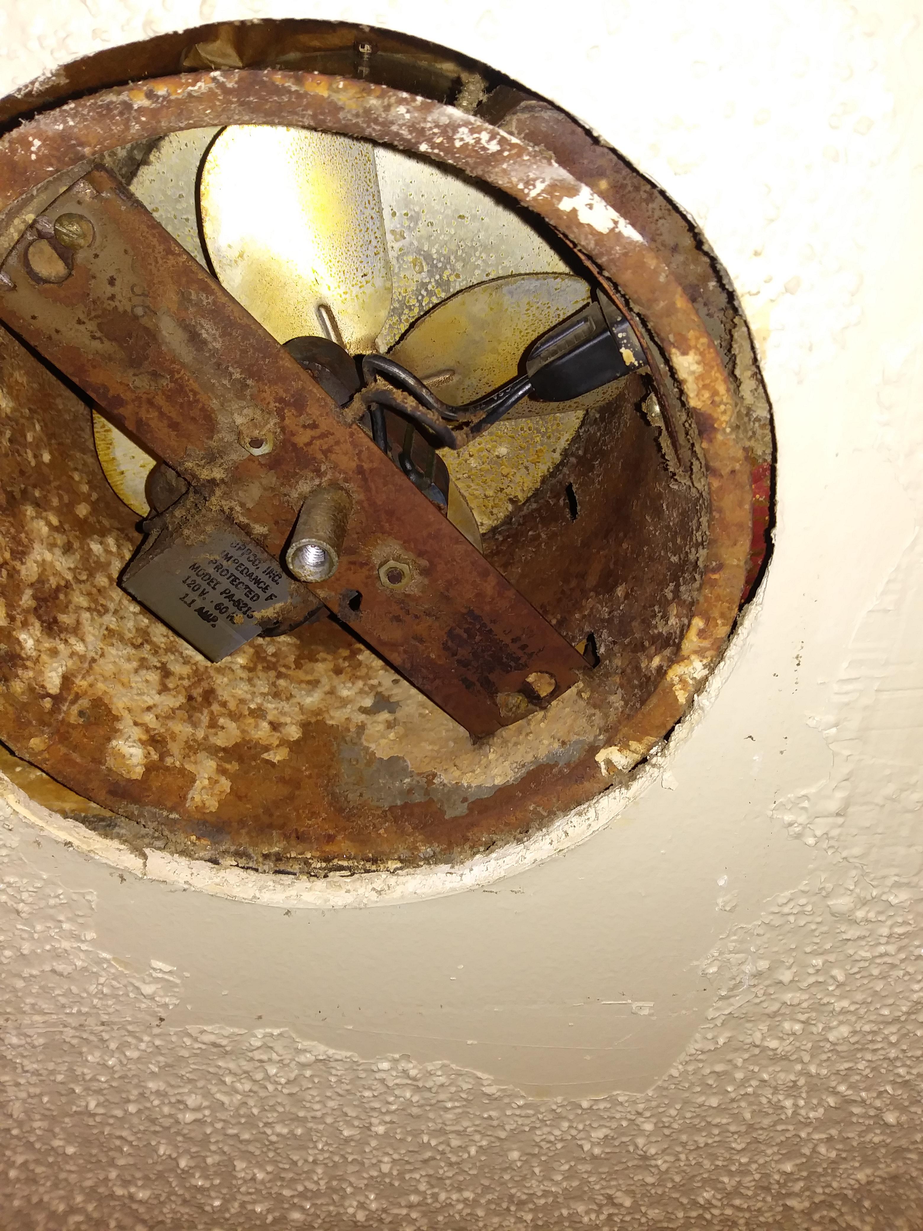 Noticed the vent in our bathroom wasnt pulling in air like it should