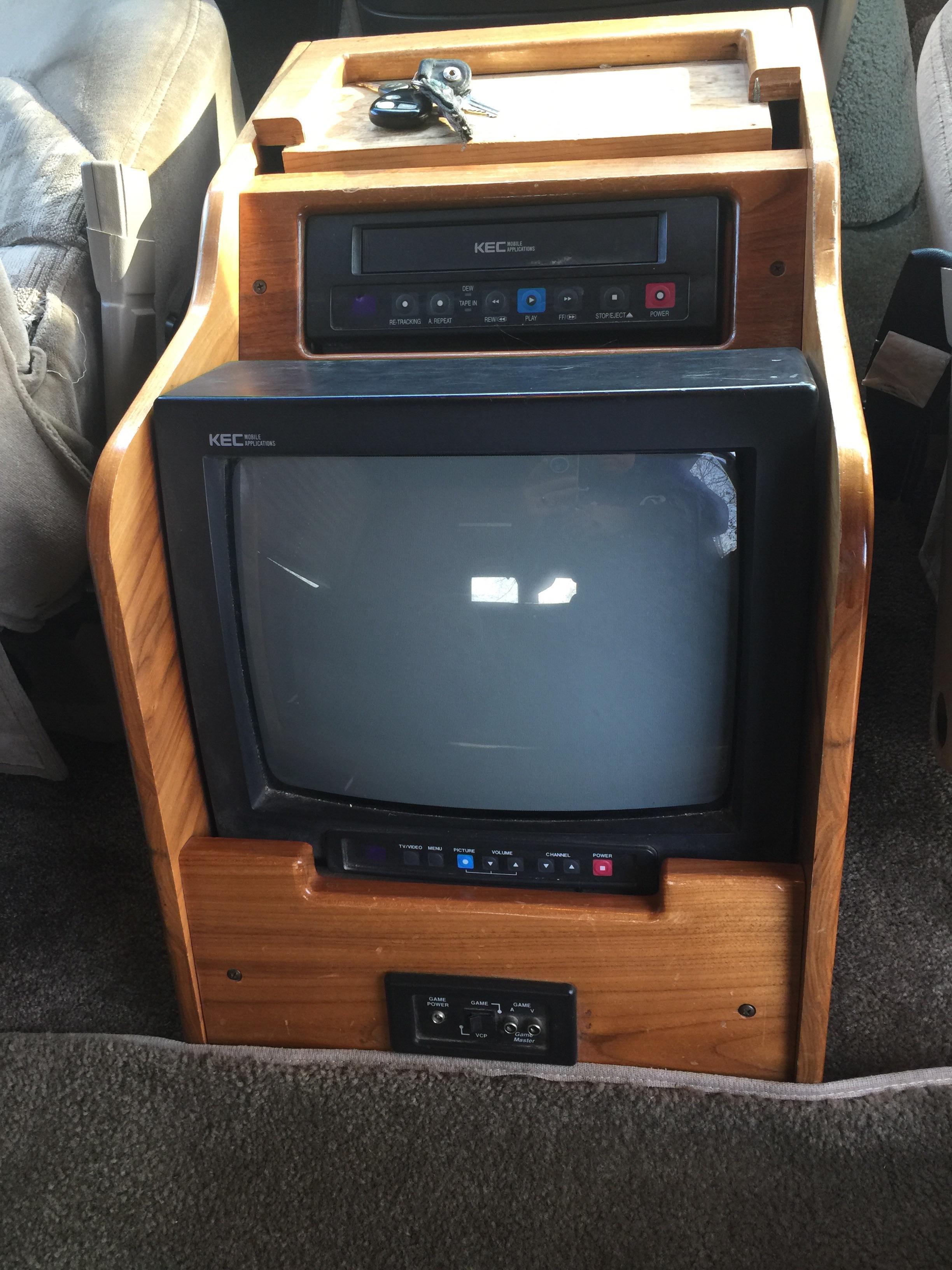 The last of its kind? Found this mounted tv and vcr in my aunt and
