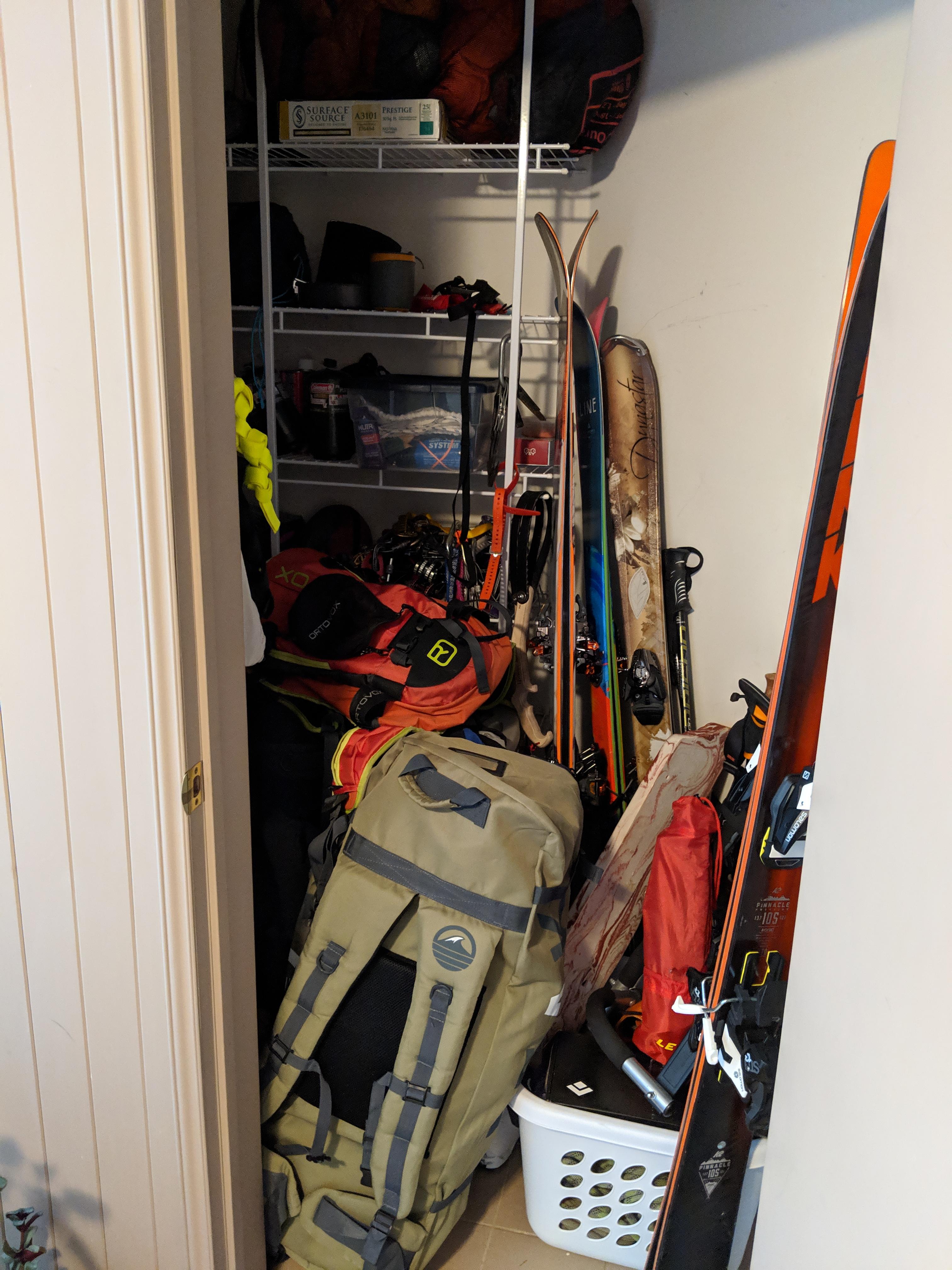 Thought you guys might like a gear closet pic. r/climbing