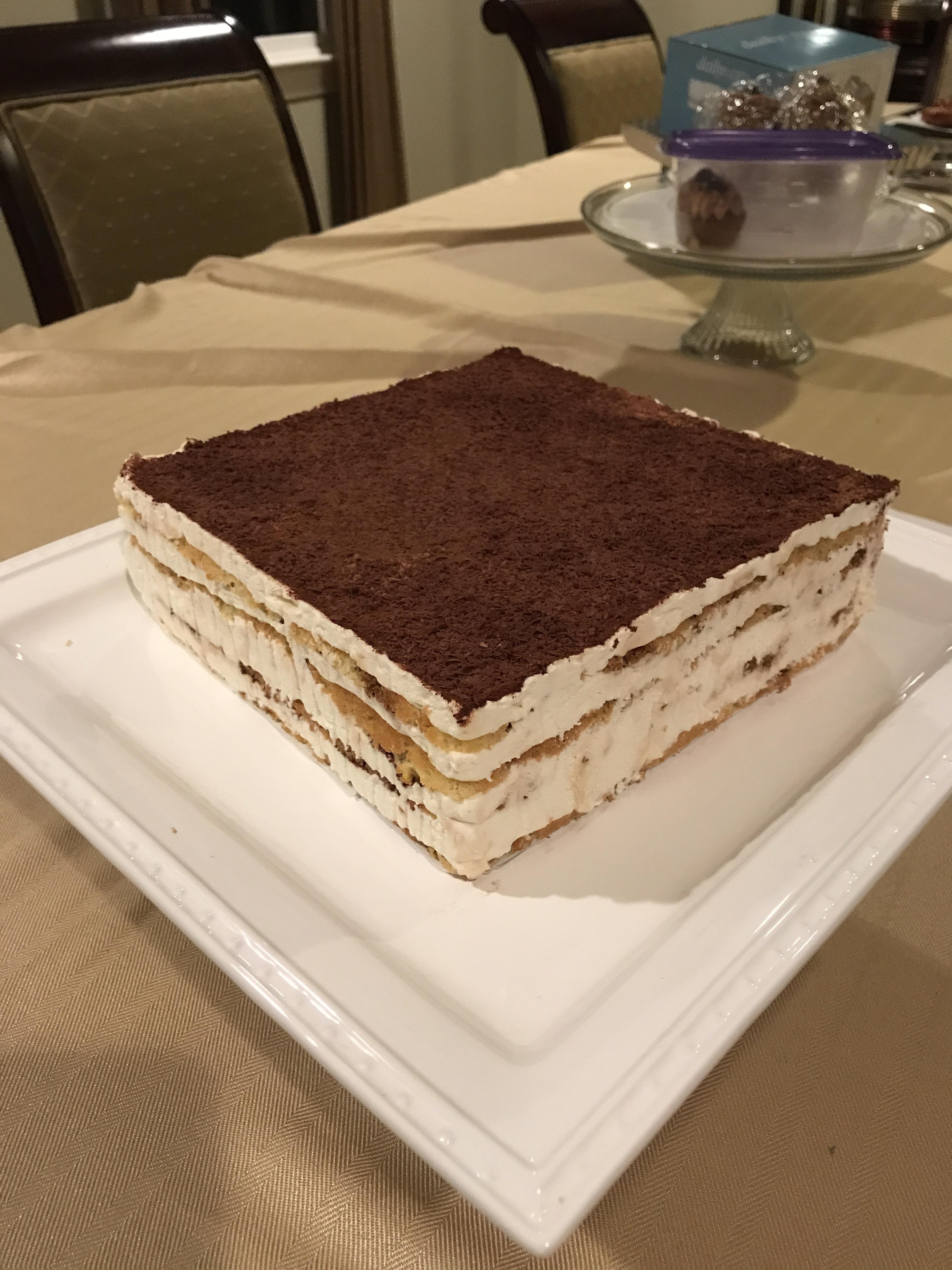I made Mary Berry’s Tiramisu Cake Baking