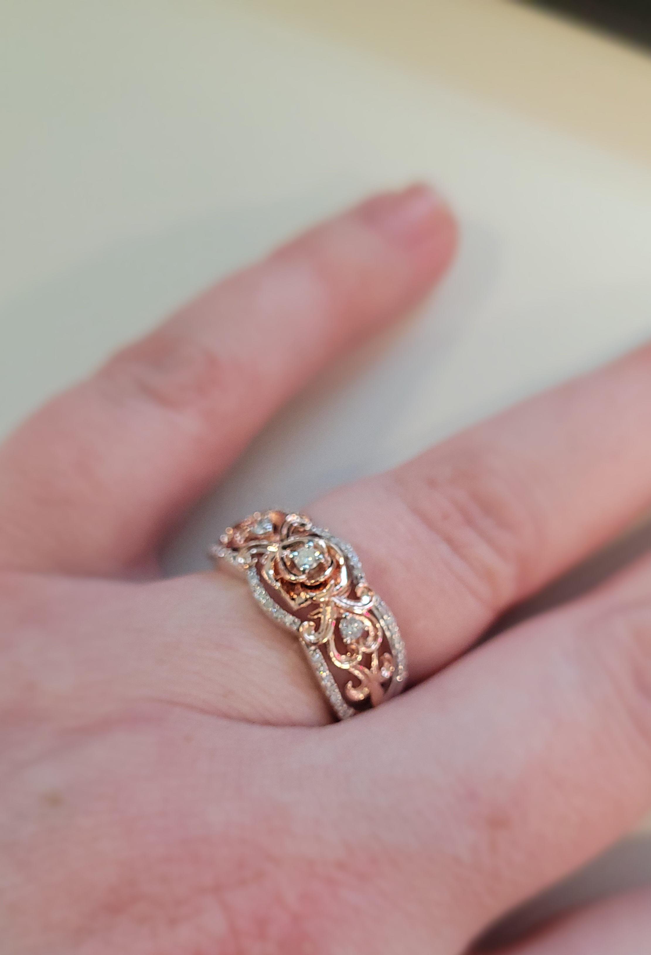 I'm in love! With my fiance and my ring. From the Disney Enchanted